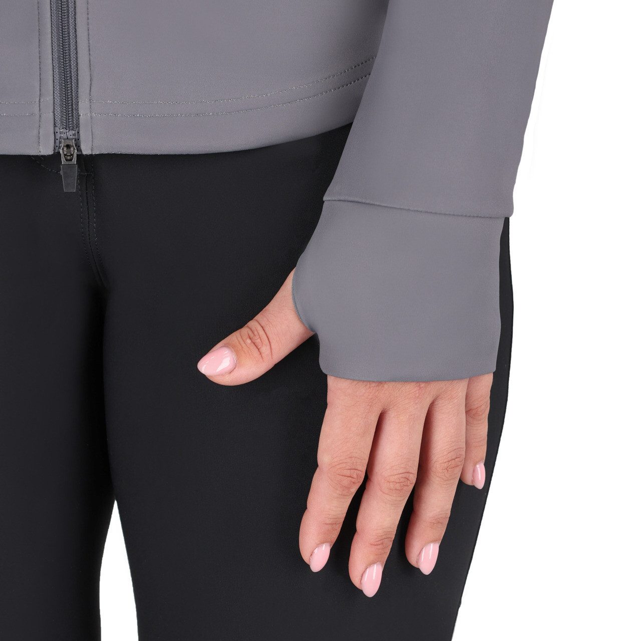 QHP Reitjacke Sweatjacke Oakleigh in grau