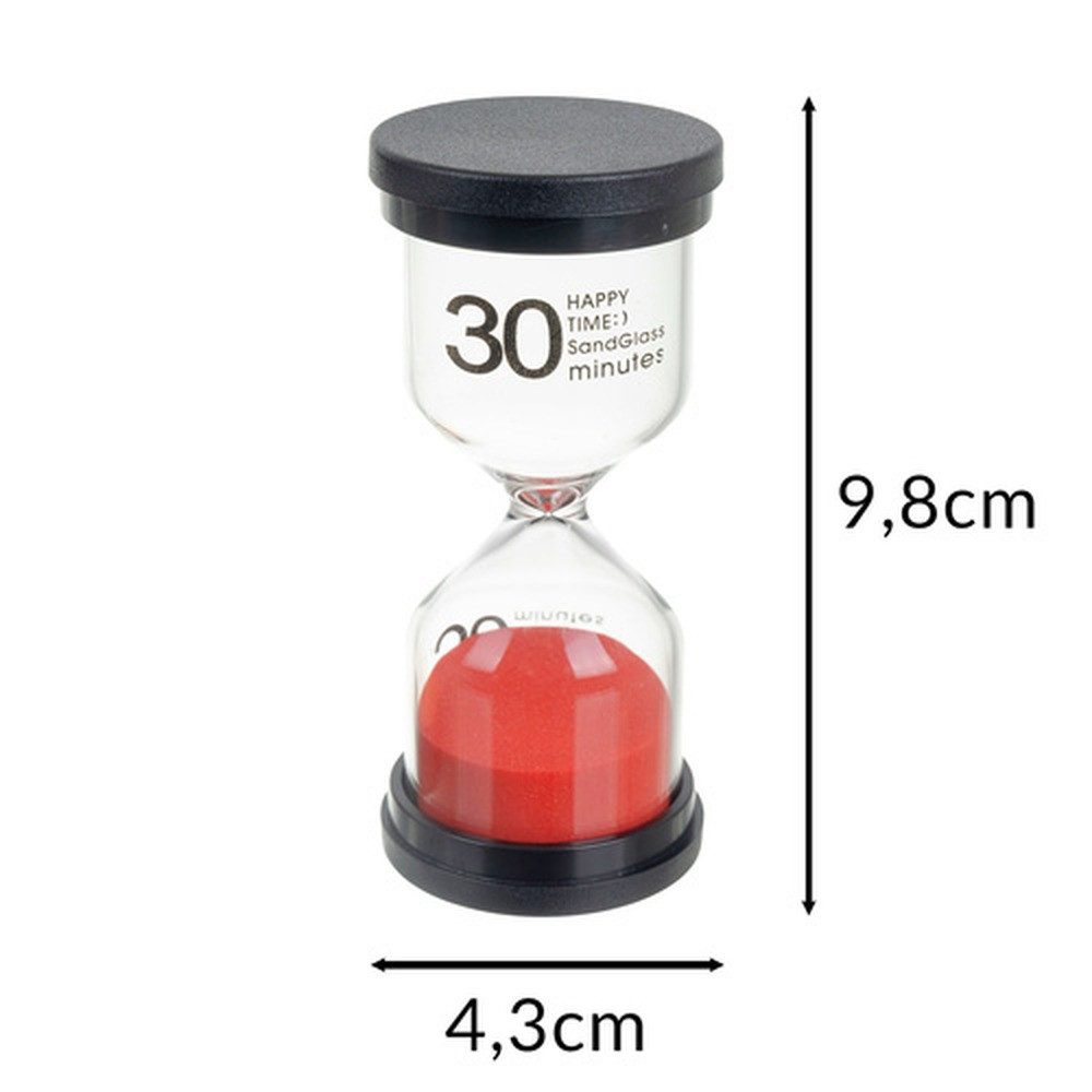 KRUZZEL Sanduhr Sanduhren Stoppuhr Set mit Zeitmessungen von 1, 3, 5, 10, 15 und 30 Minuten