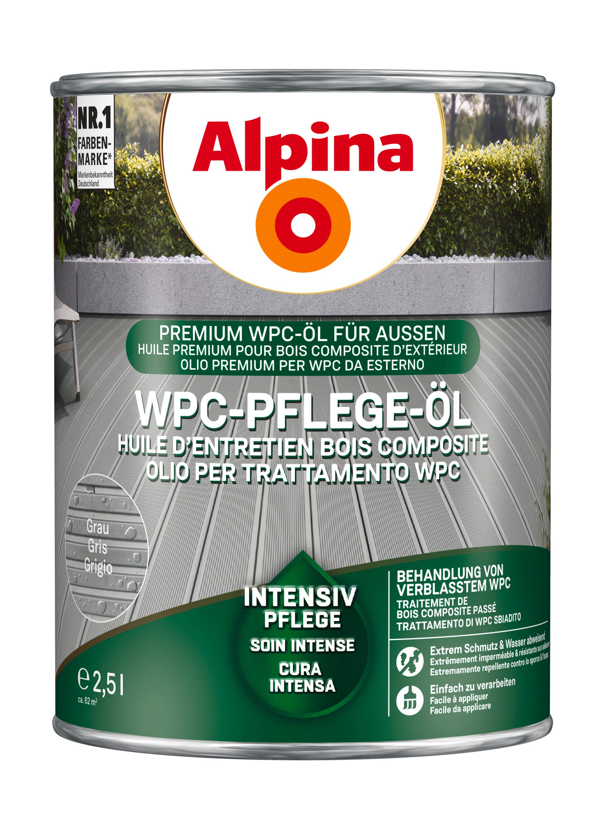 Alpina Holzöl WPC-Pflege-Öl 2,5 Liter