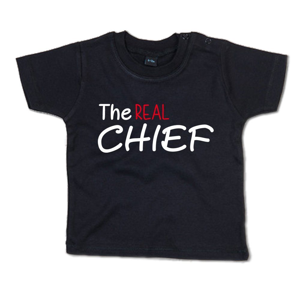 G-graphics T-Shirt The Chief & The REAL Chief (Familienset, Einzelteile zum selbst zusammenstellen) Kinder- & Erwachsenen-T-Shirt-Set mit Frontprint