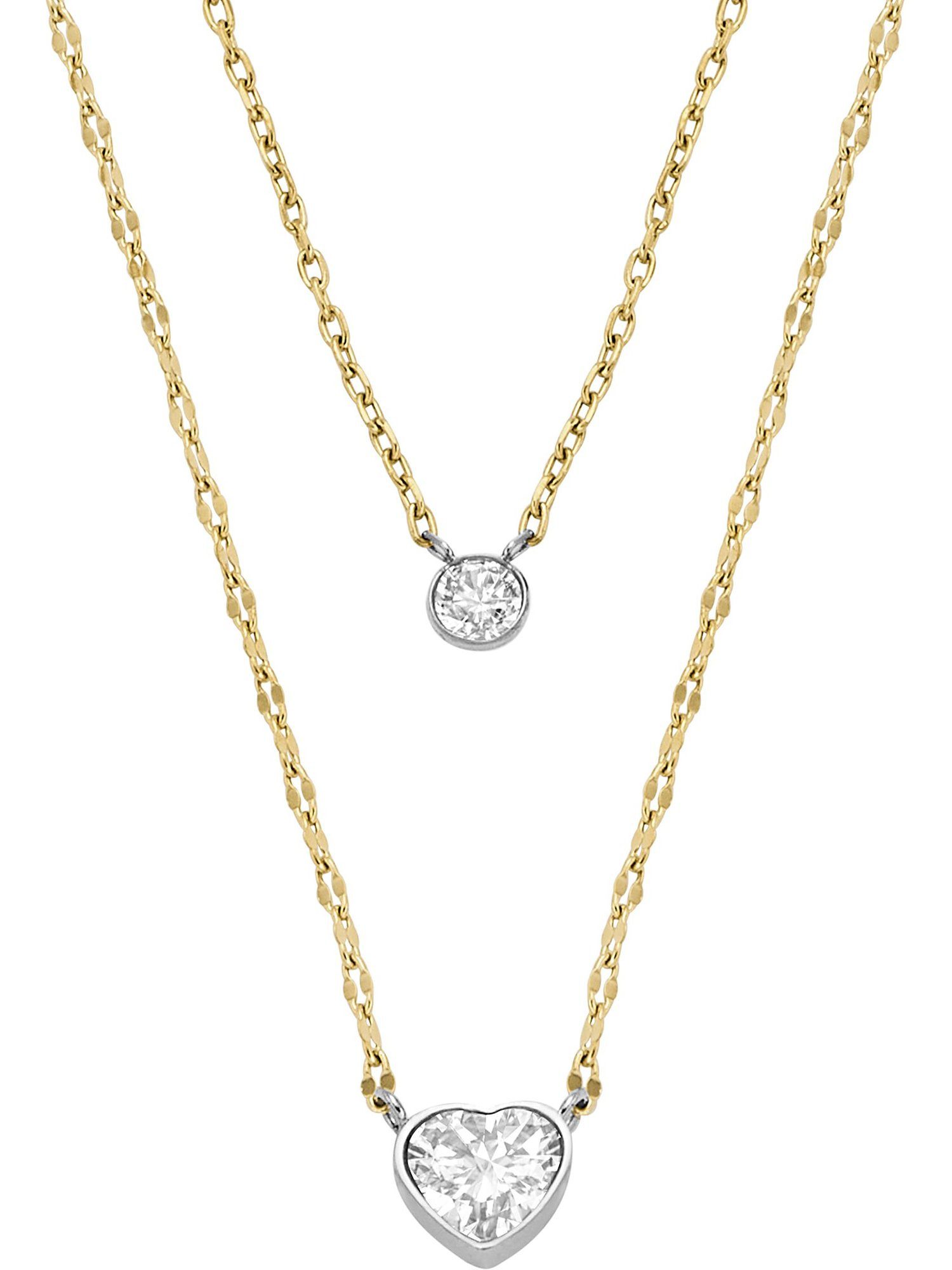 Fossil Collier Fossil Damen-Kette Edelst...