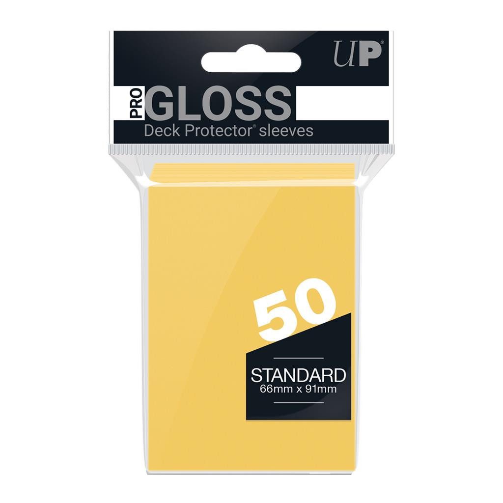 UltraPRO Sammelkarte 50 Standard Sleeves - Gloss - Yellow