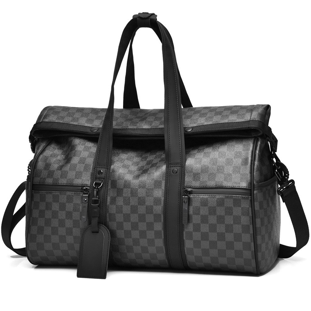 Forrlite Reisetasche Reisetasche Wasserdichter Reise-Seesack - Tragetasche, Sporttasche (Schultertasche (Erweiterbar mit Trolley-Ärmel und Nasstasche), Atmungsaktiv, wasserdicht, verschleißfest, großes Fassungsvermögen), Schultergurt, für Yoga, Schwimmen, Tourismus, Fitness