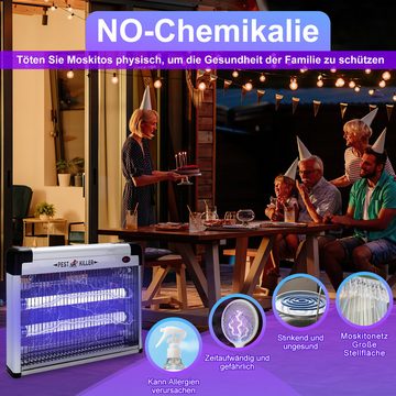 Bettizia Insektenvernichter 12W Elektrische Insektenfalle Mückenfalle LED UV-Licht Mückenlampe