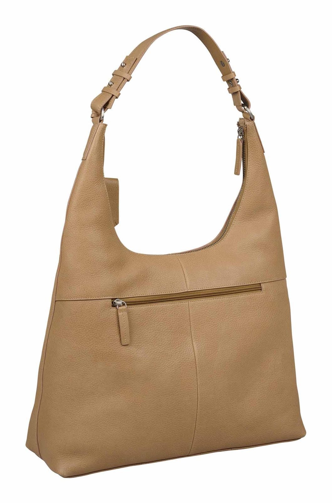 Burkely Schultertasche Hobo Bag, aus echtem Leder