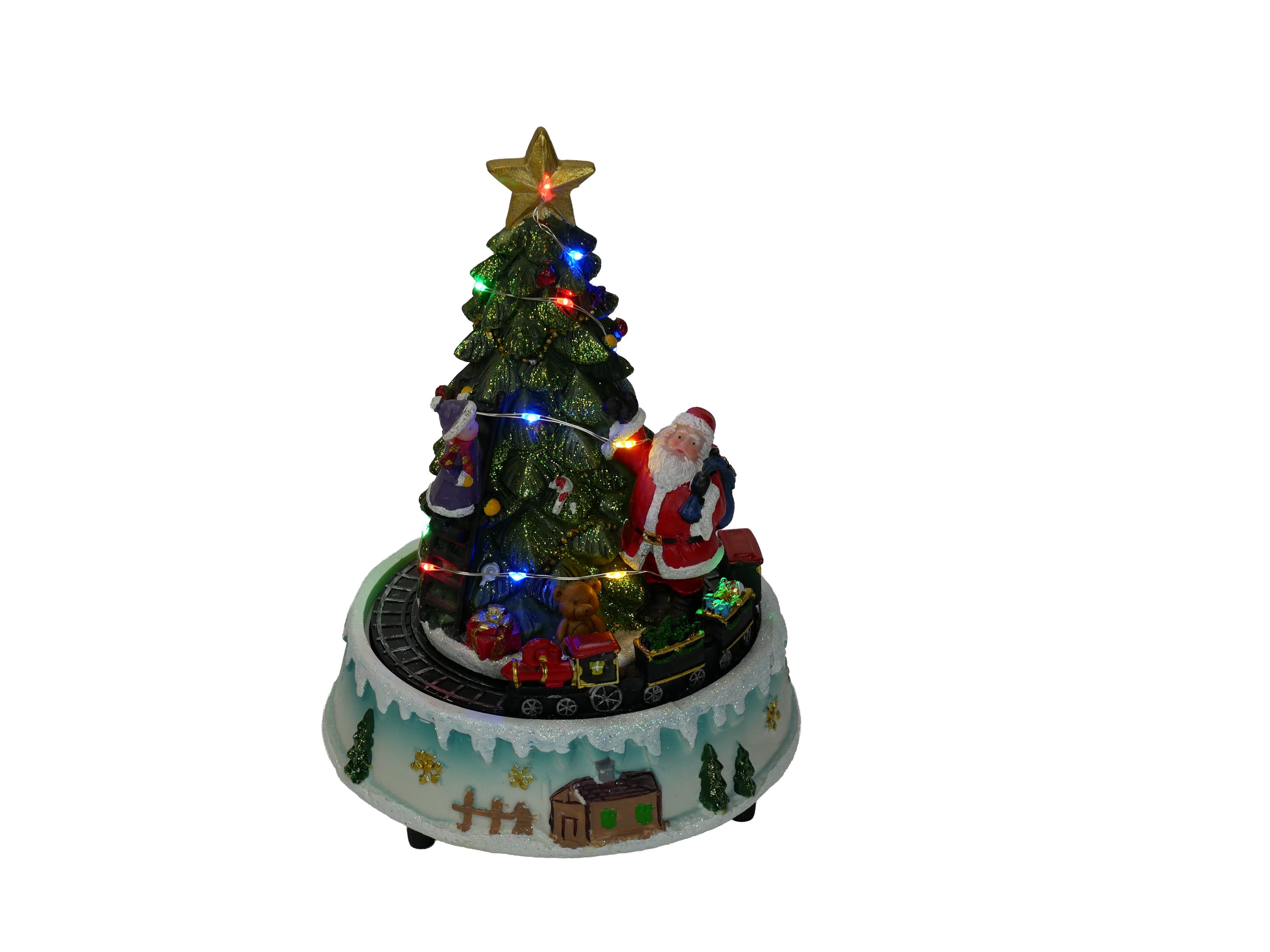 Musicboxworld Spieluhr Spieluhr - Weihnachtsmann und Zug