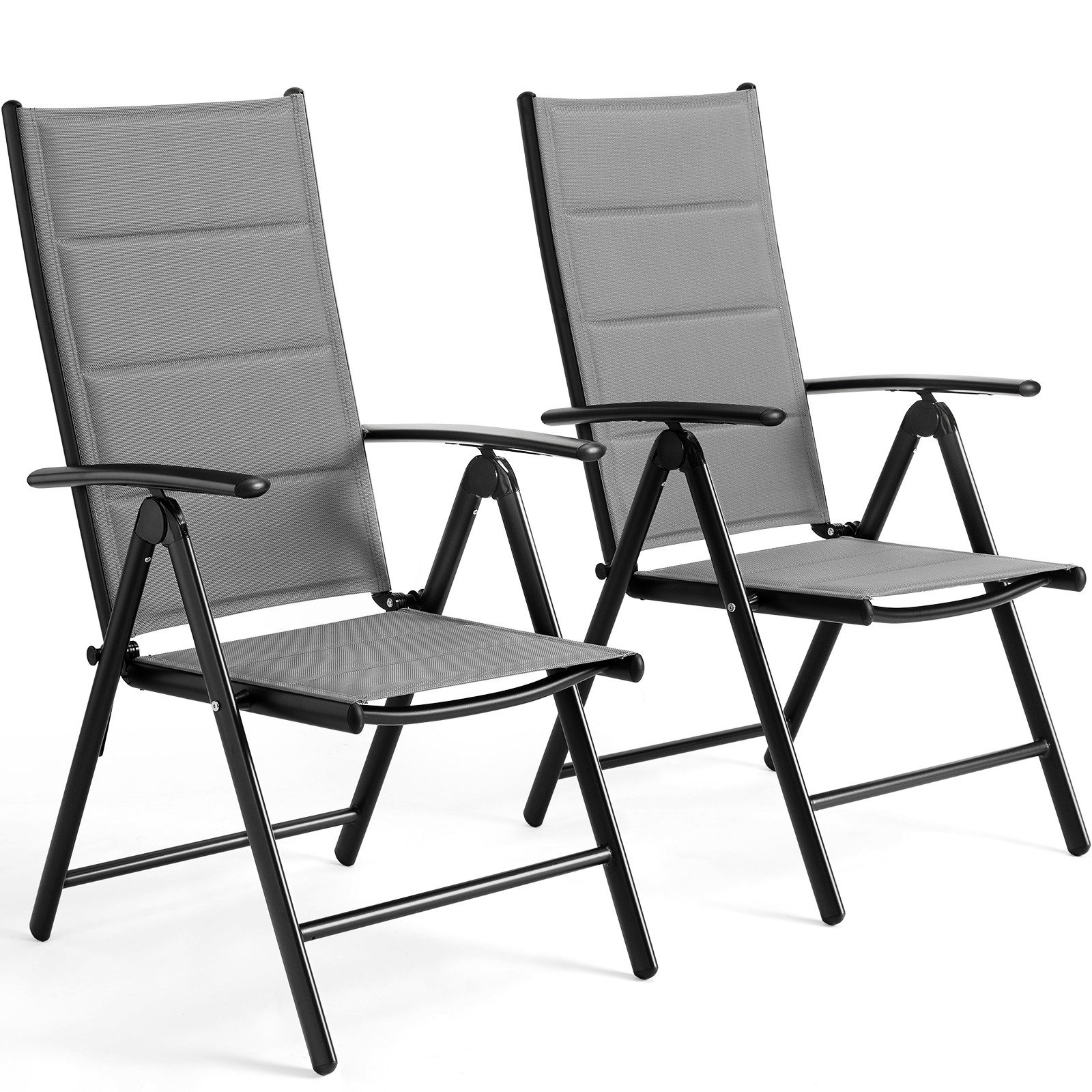 TLGREEN Gartenstuhl Hochlehner Klappbar,2er Set Aluminium günstig online kaufen