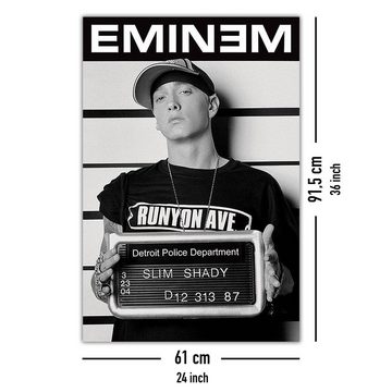 PYRAMID Poster Eminem Poster Verbrecherkartei 61 x 91,5 cm