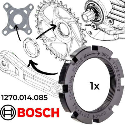 BOSCH Fahrradkurbel Bosch Ebike Motor Kettenblatt Spider M30x1 Perf / Cargo / CX / Speed