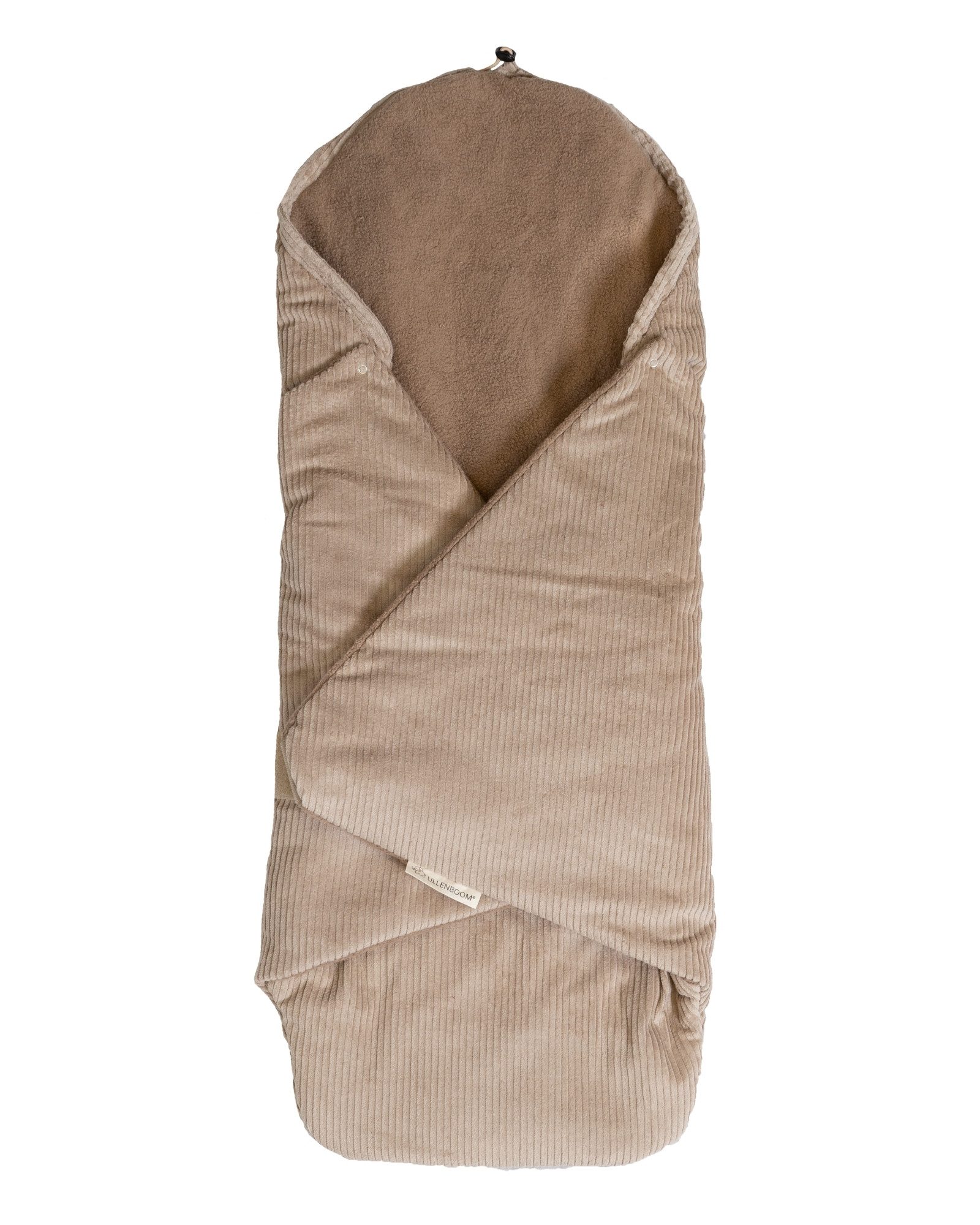 Einschlagdecke Für die Babyschale, Cord Sand, Made in EU
