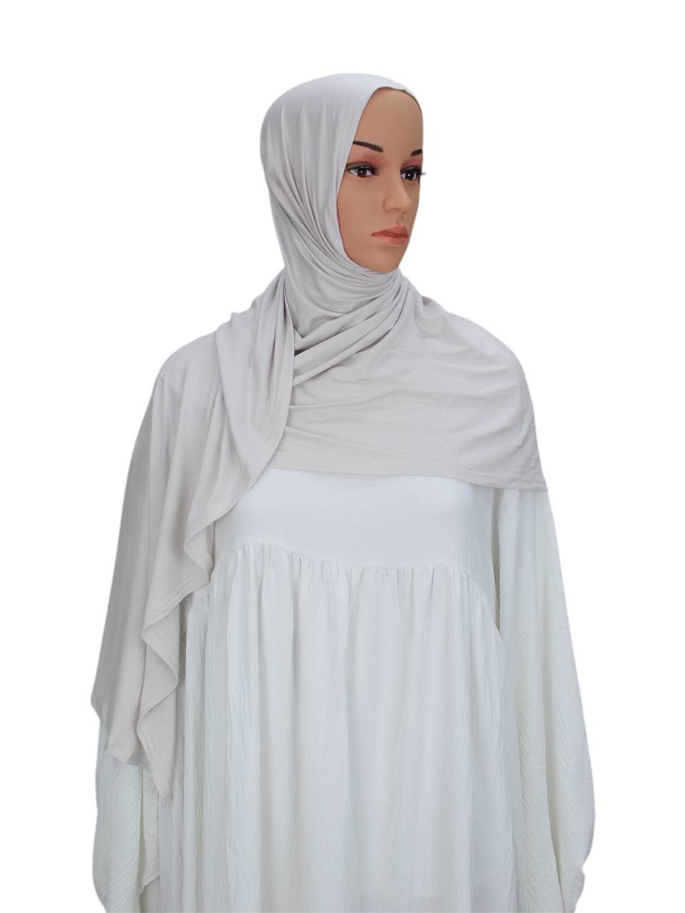 Aymasal Kopftuch Easy Jersey Hijab to-go Kopftuch Schal Tuch Islam Extra lang 180x70, Keine Nadeln oder Magnete notwendig!