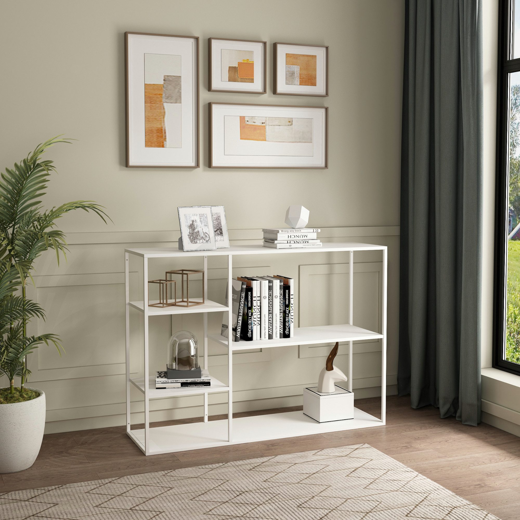 en.casa Standregal, »Isojoki« 120 x 35 günstig online kaufen