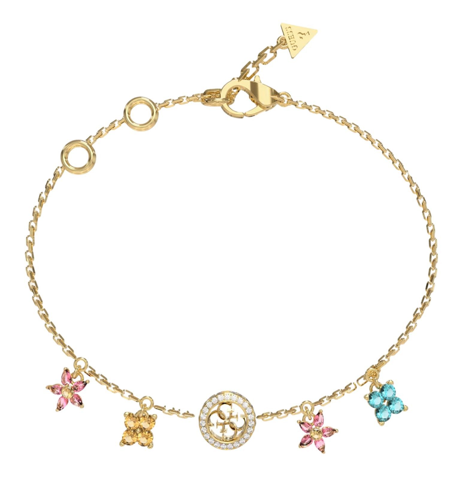 Guess Gliederarmband Flower Charms Bracelet