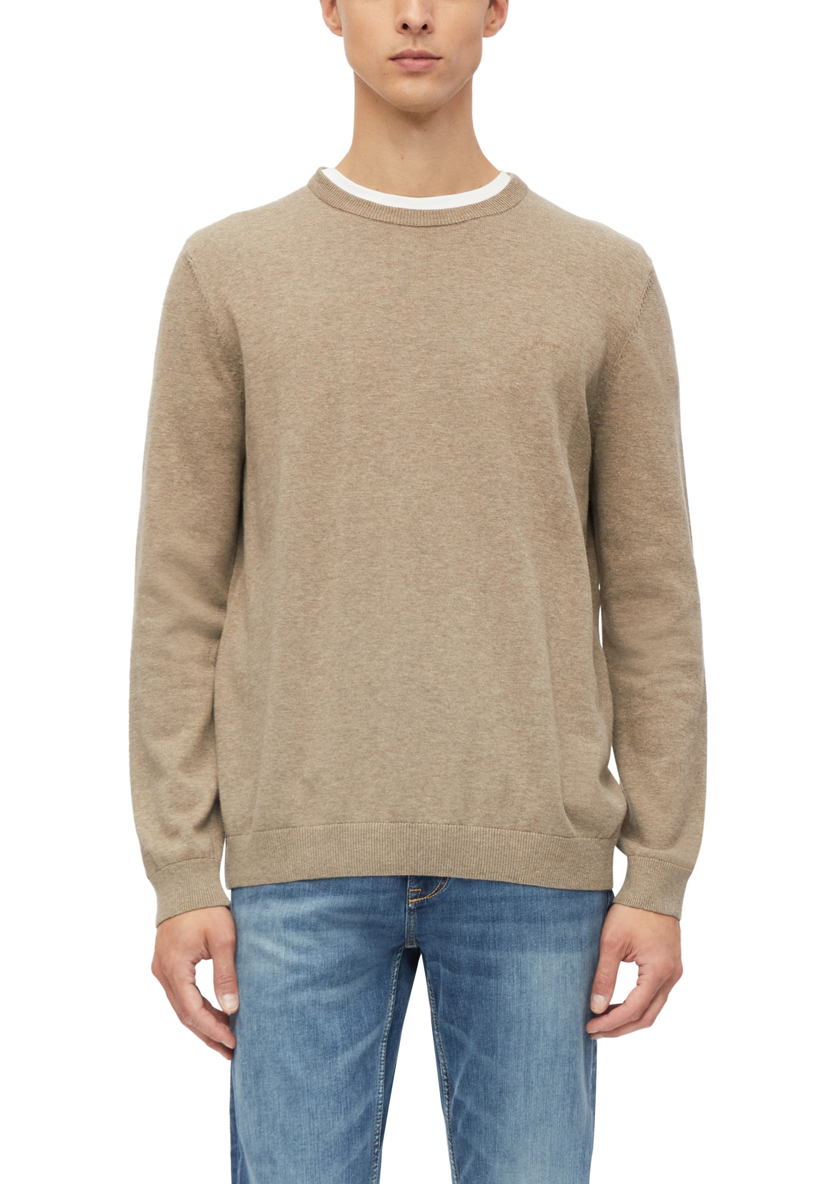 s.Oliver Strickpullover mit Logostickerei