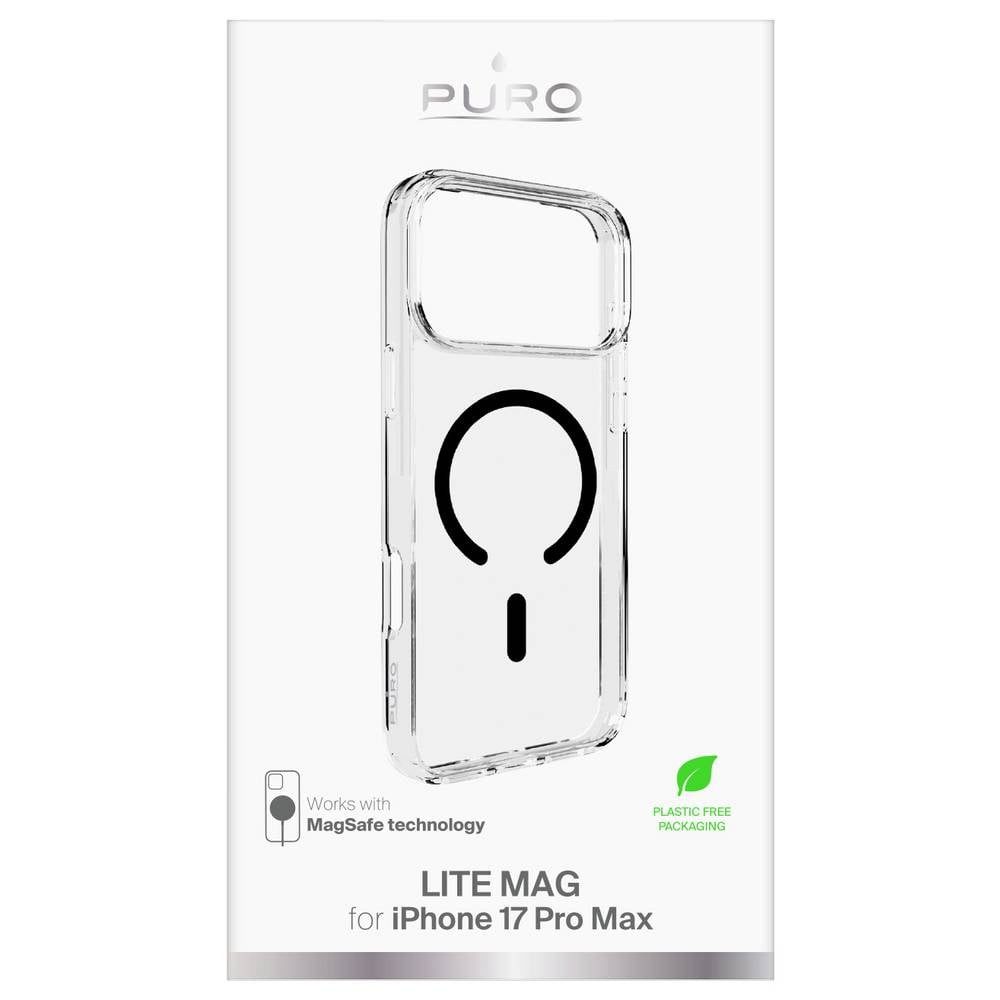 Puro Handyhülle Cover Apple iPhone 17 Pro Max Transparent, Schwarz PUIPC17P69LITEMBLK