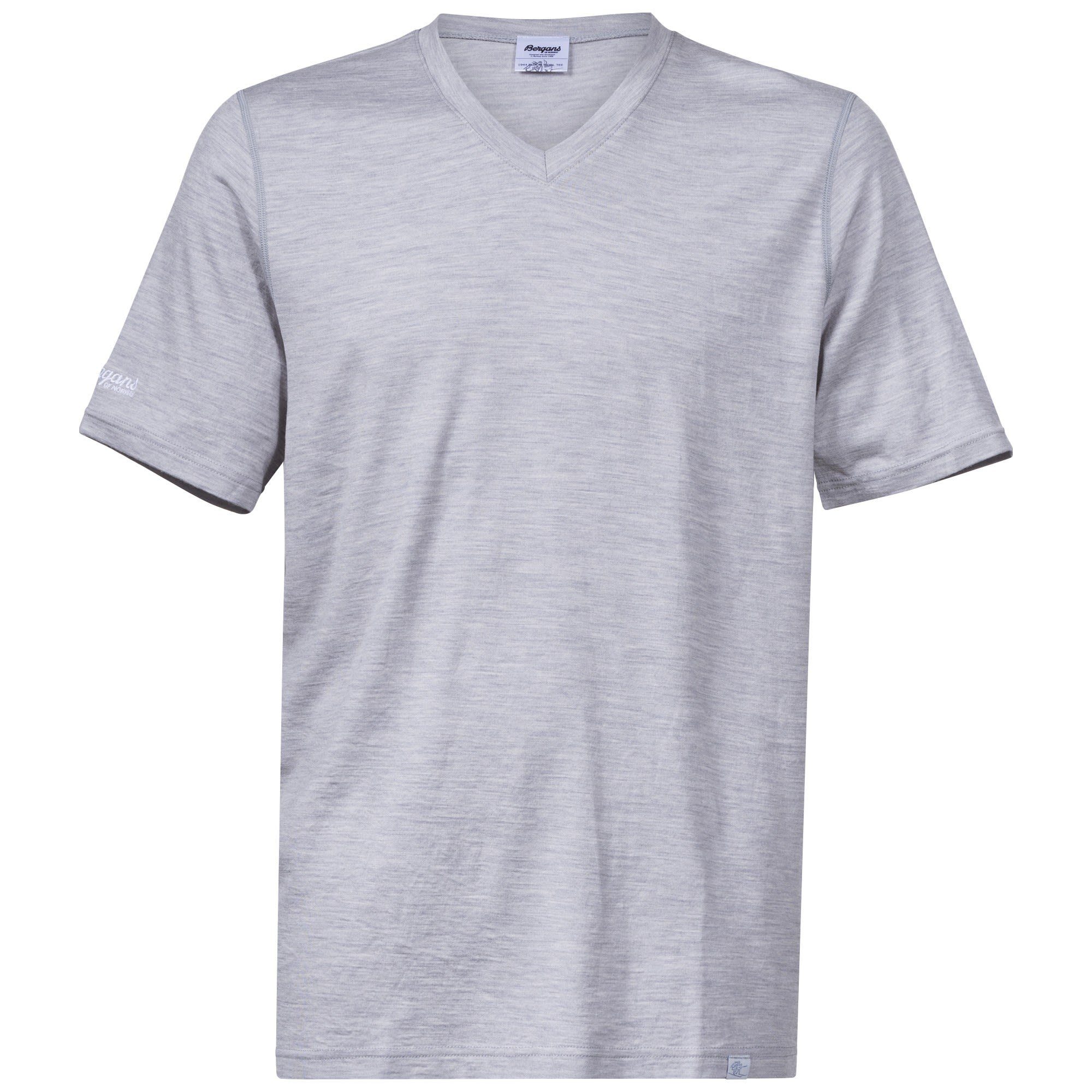 Bergans T-Shirt Bergans Bloom Wool M Tee Herren Kurzarm-Shirt Grey Melange
