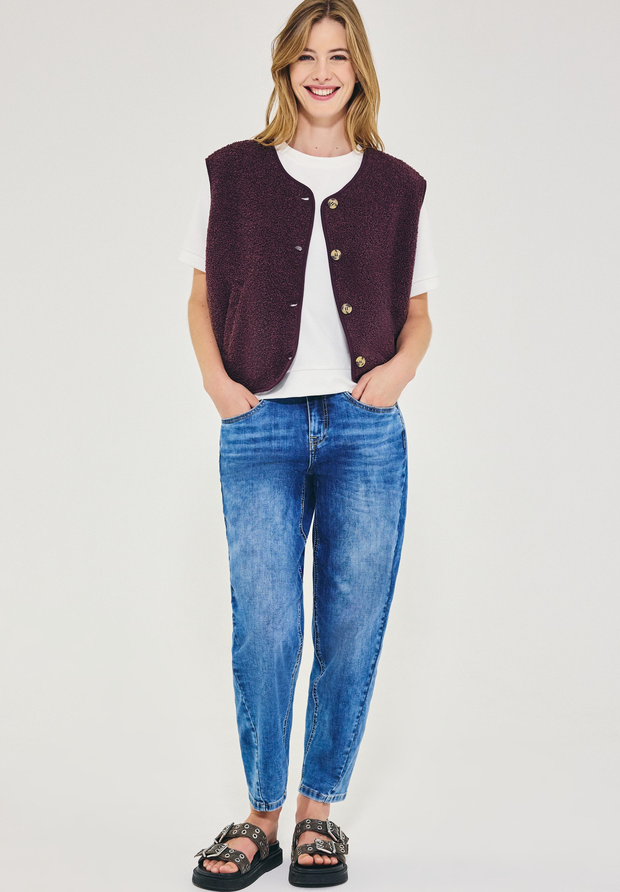 STREET ONE STUDIO Cardigan mit Knopfleiste