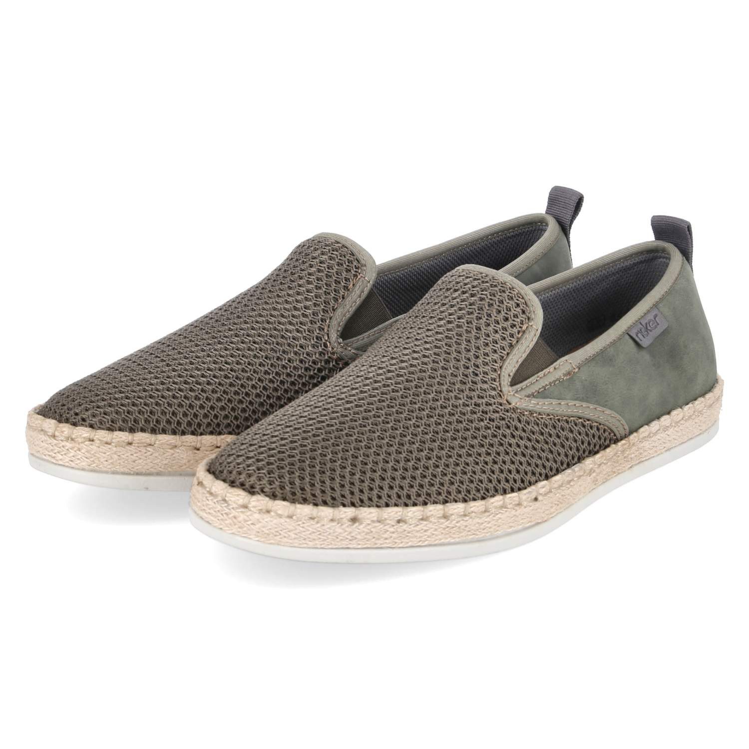 Rieker Rieker B2661-54 Herren Textil & Synthetik green Slipper