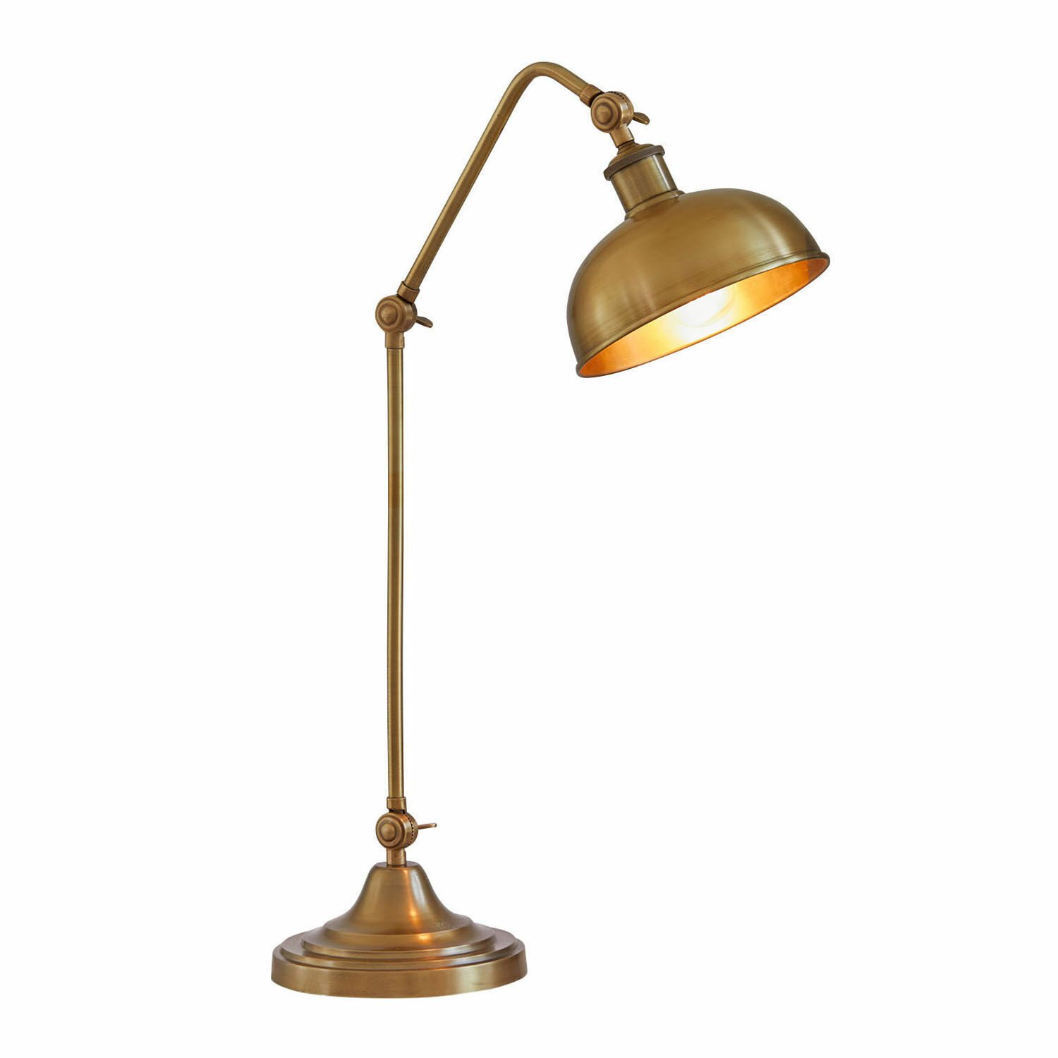 Mirabeau Tischleuchte Tischlampe Delacroille antikmessing