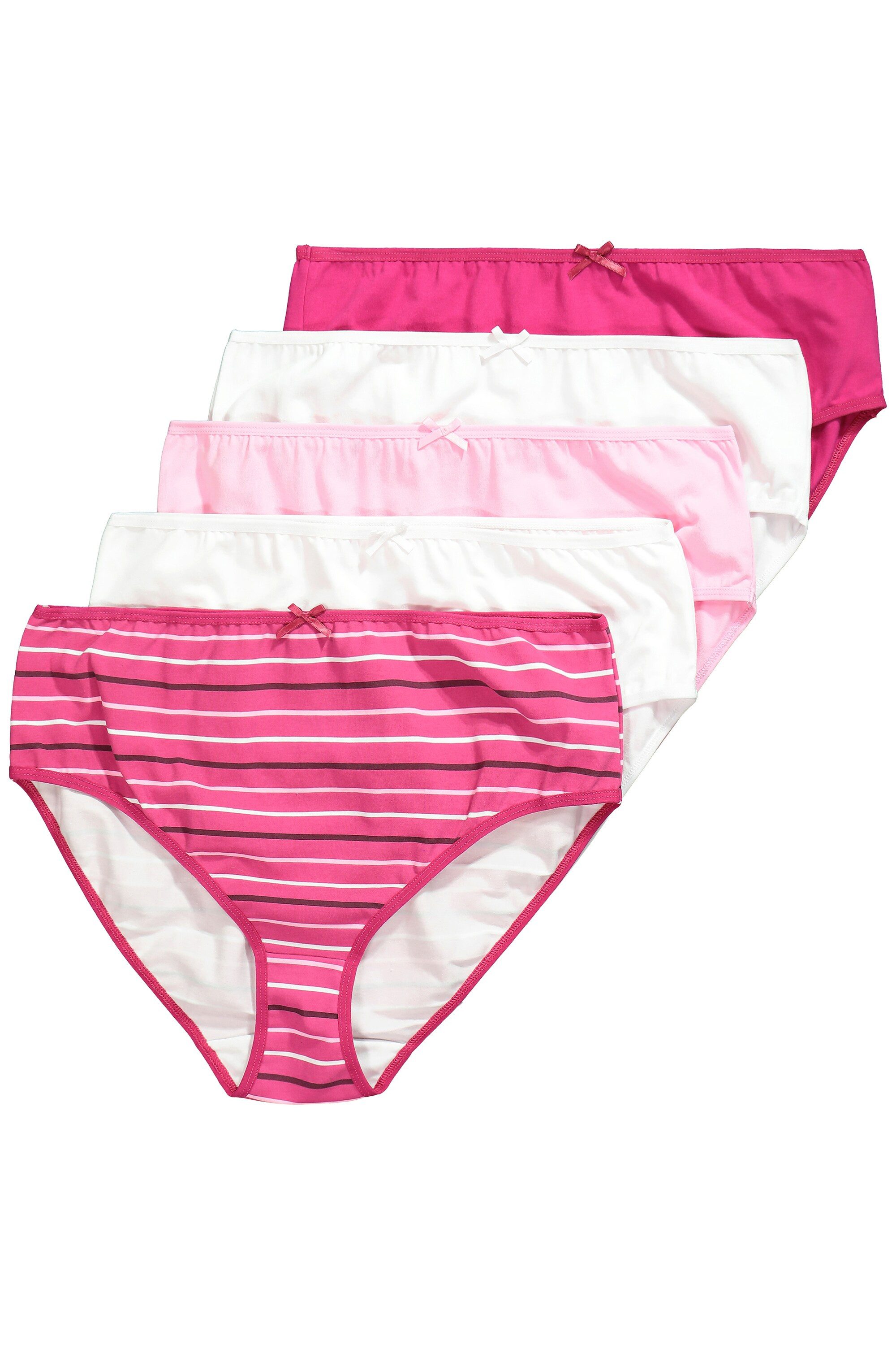 Slip Midislips 5er-Pack Ringel/uni