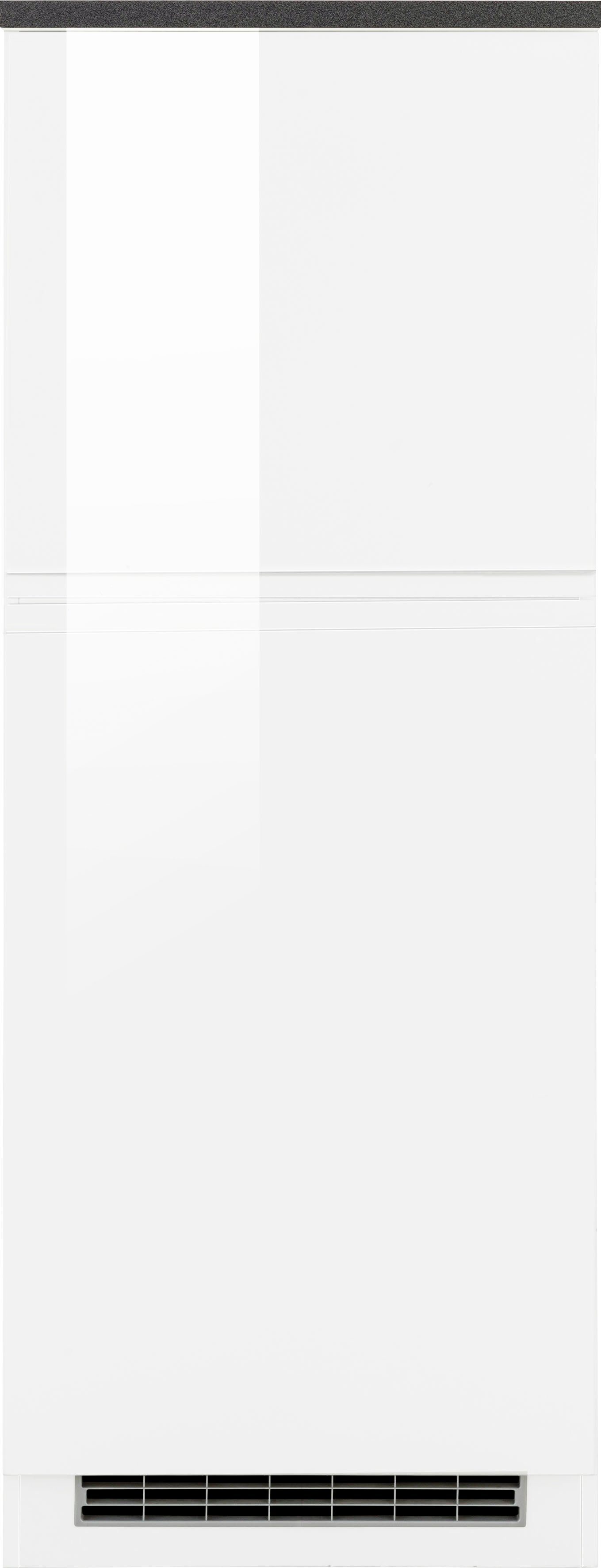 Türen Virginia weiß hoch, breit, cm, cm Nische 56/88/55 HELD Kühlschrank: 2 Hochglanz/anthrazit 165 | 60 weiß für cm Kühlumbauschrank MÖBEL