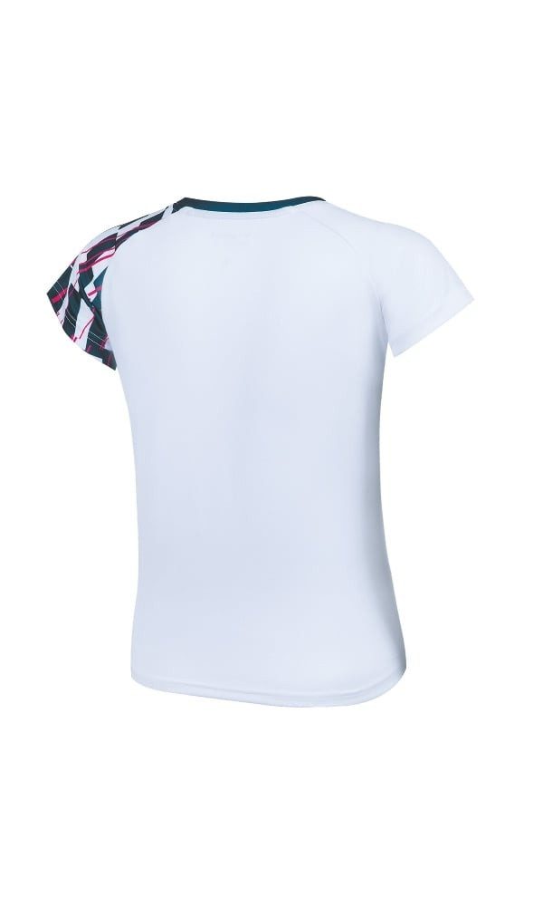 VICTOR T-Shirt Sport-Shirt T-51001TD A (100% Polyester) weiss/blau Damen