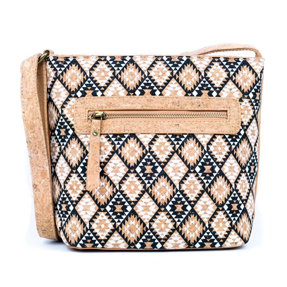 Goodman Design Umhängetasche Bedruckte Umhängetasche für Damen mit Kork, Stabile Verarbeitung und angenehme Haptik