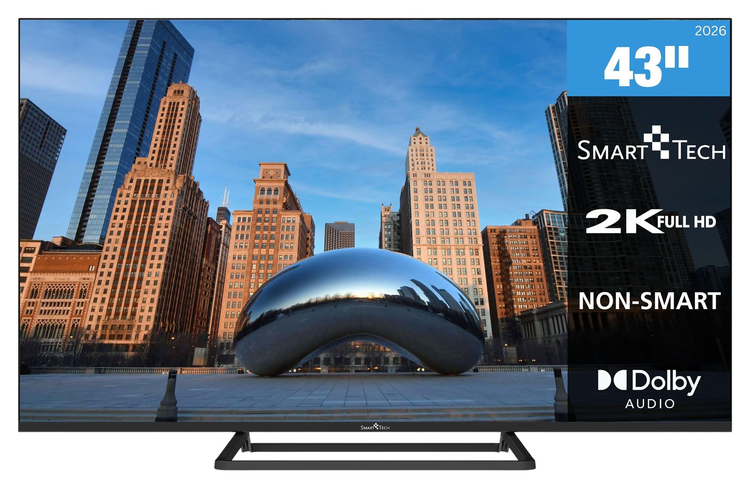 Smart Tech 43FN01V3 LED-Fernseher (109 cm/43 Zoll, Full HD, 3x HDMI / 2x USB, integrierter Triple-Tuner)