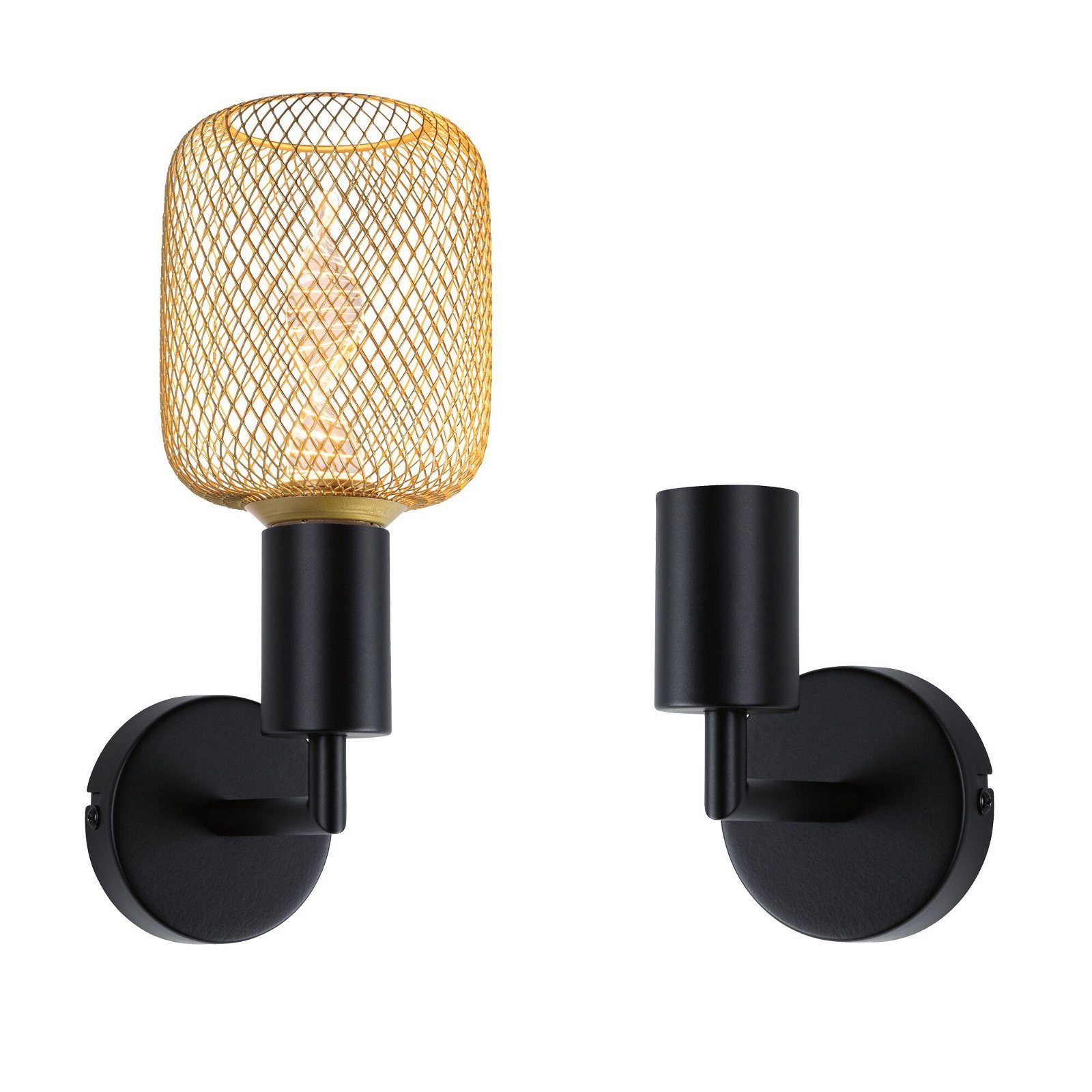 Paulmann Wandleuchte Ravi IP44 max 1x60W 230V Metall, ohne Leuchtmittel, E27