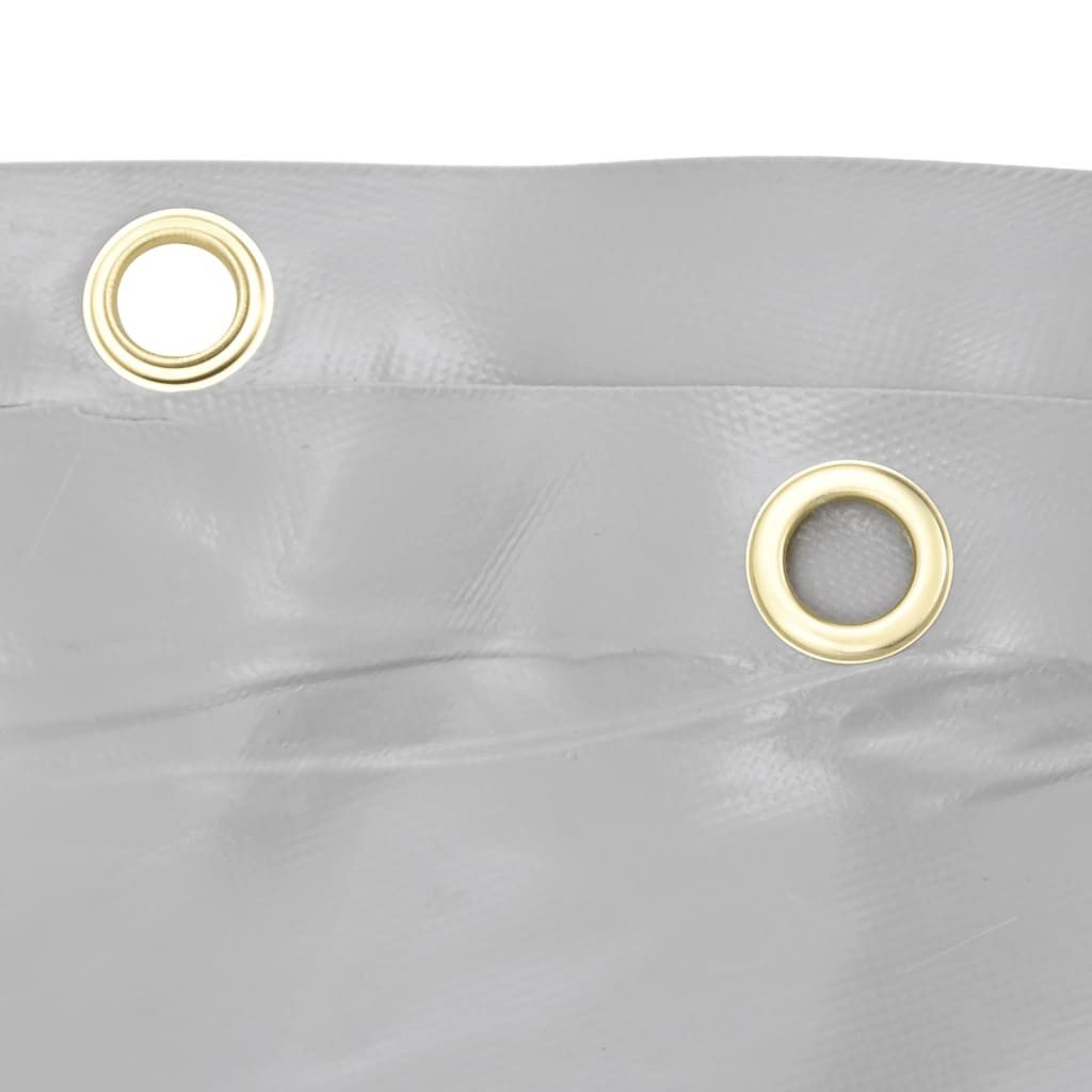 vidaXL Schutzplane Abdeckplane Grau Ø 2,8 m 600 m²