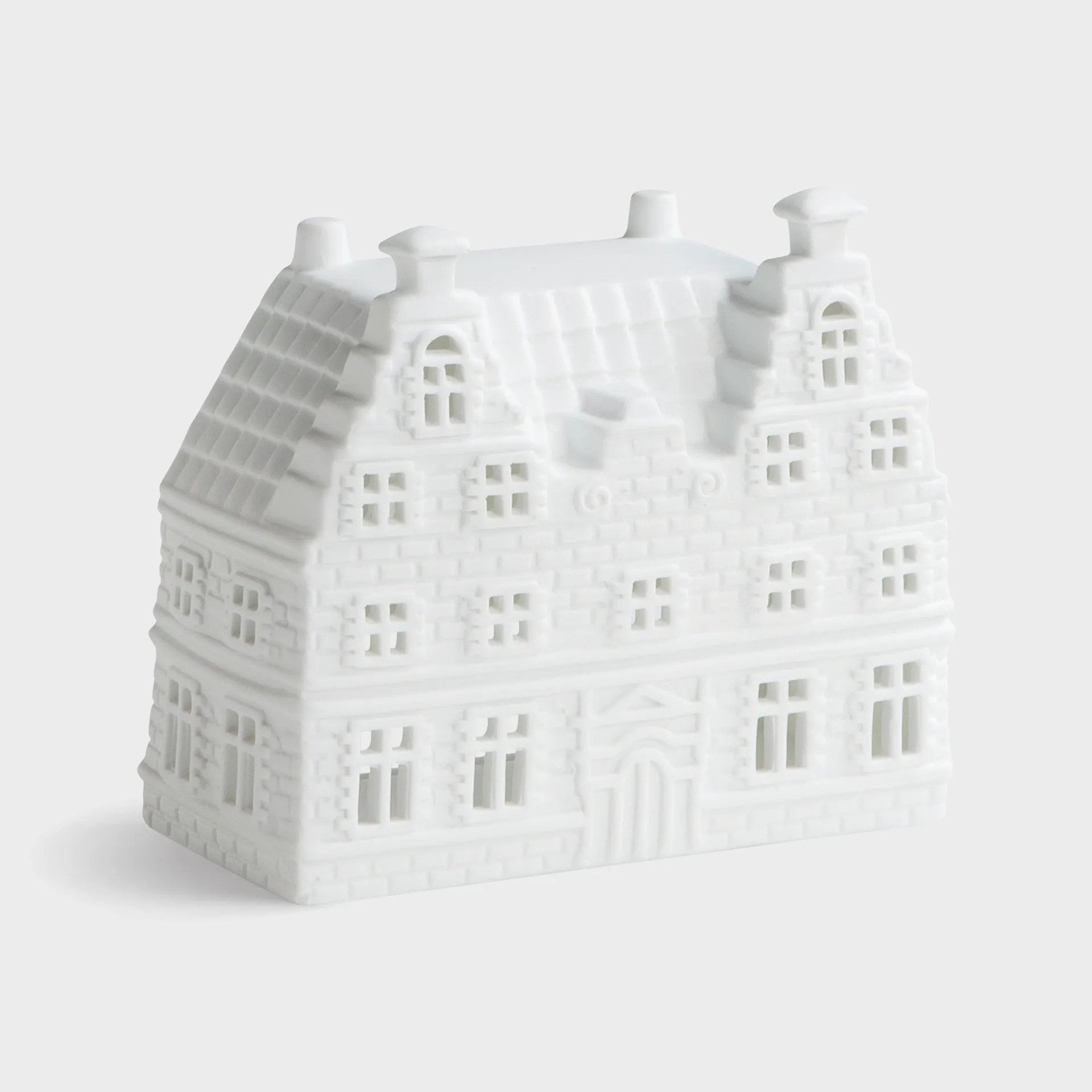 &Klevering Teelichthalter Lichthaus Canal House Duo Keramik Weiß, Detailreich Verarbeitet