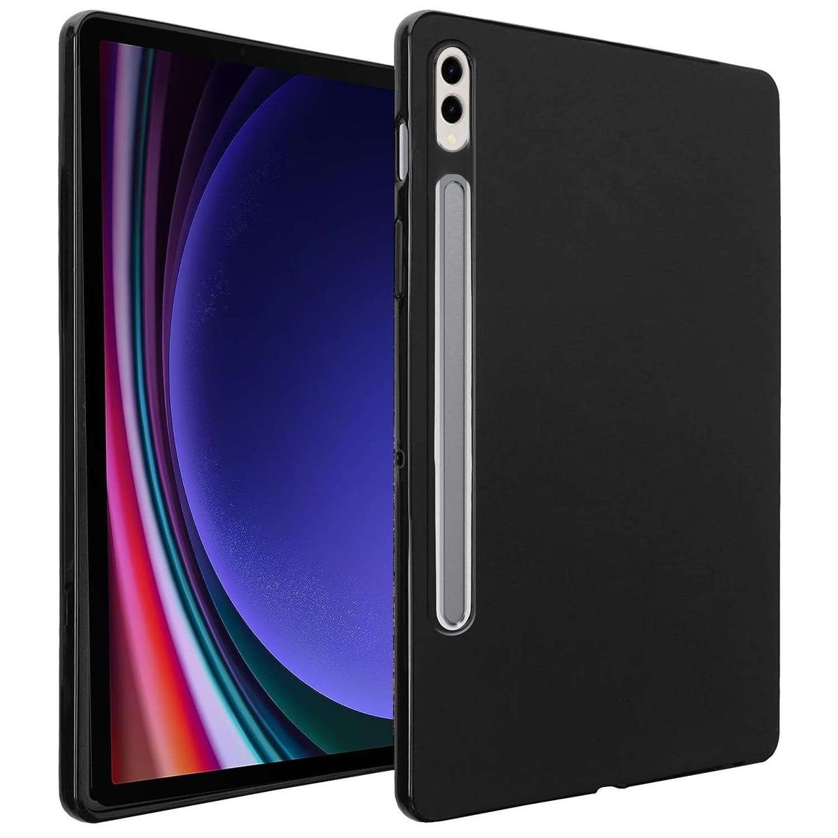 Wigento TabletHülle Für Samsung Galaxy Tab S9+ Plus und FE Tablet Tasche Hülle Silikon Neu