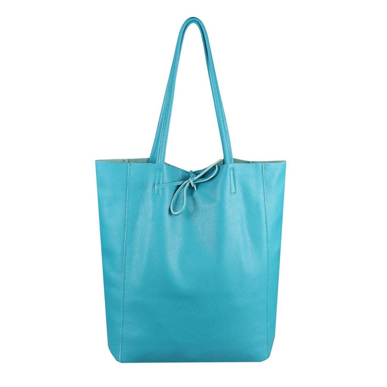 Schultertasche Made in Italy Damen Leder Tasche Schultertasche
