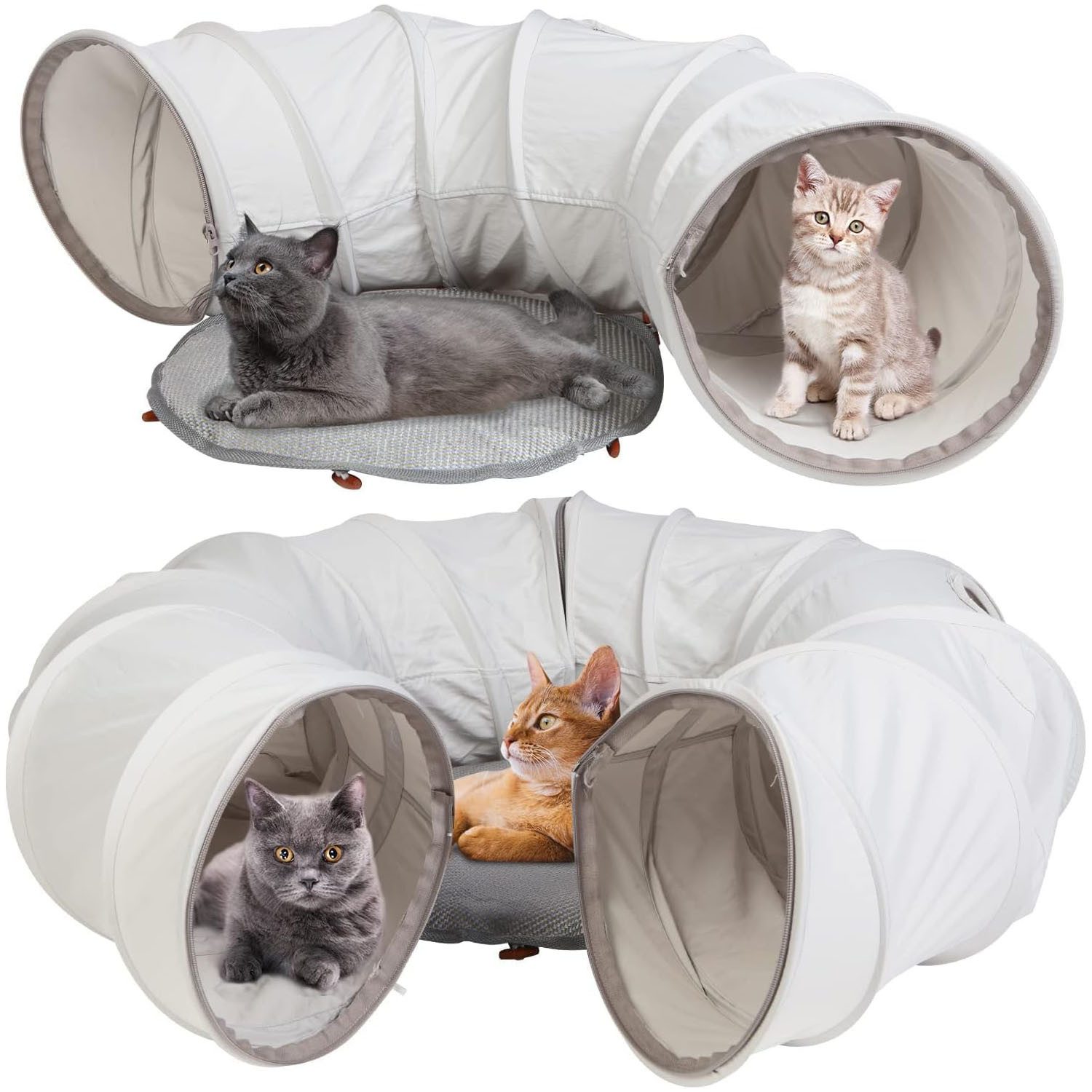 SURFOU Agility-Tunnel Katzentunnel Rund Donut Bett günstig online kaufen
