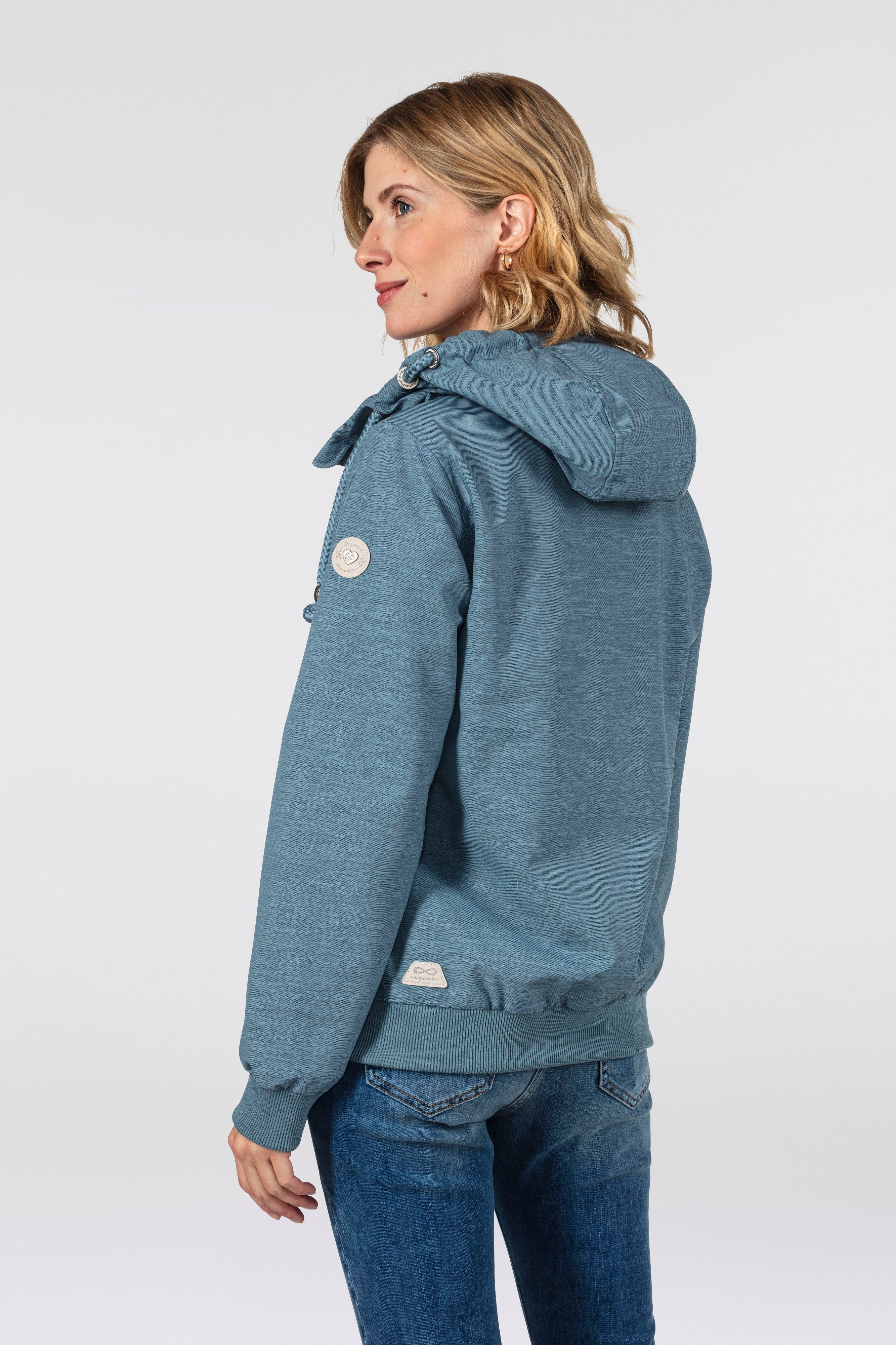 Ragwear Funktionsjacke NUGGIE OMBRE O Übergangsjacke aus wasserabweisendem Material