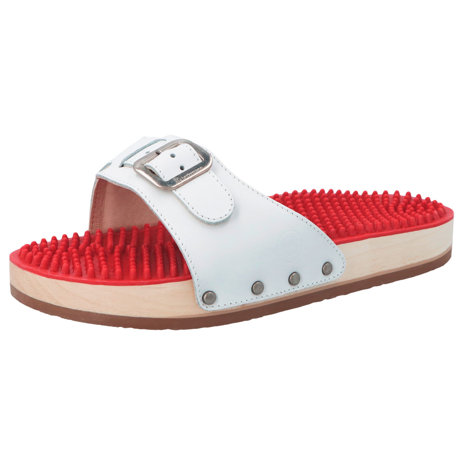 BERKEMANN Berkemann neutral Holz Noppen-Sandale Pantolette L Pantolette