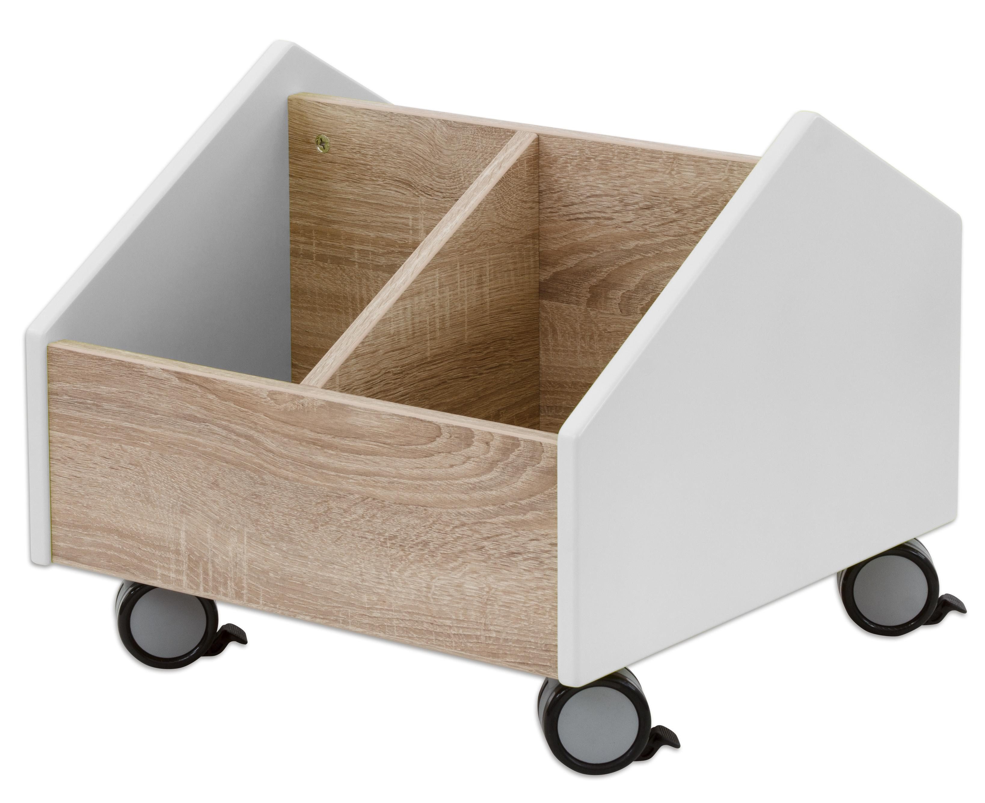 Educasa Bücherregal Bücherwagen, klein