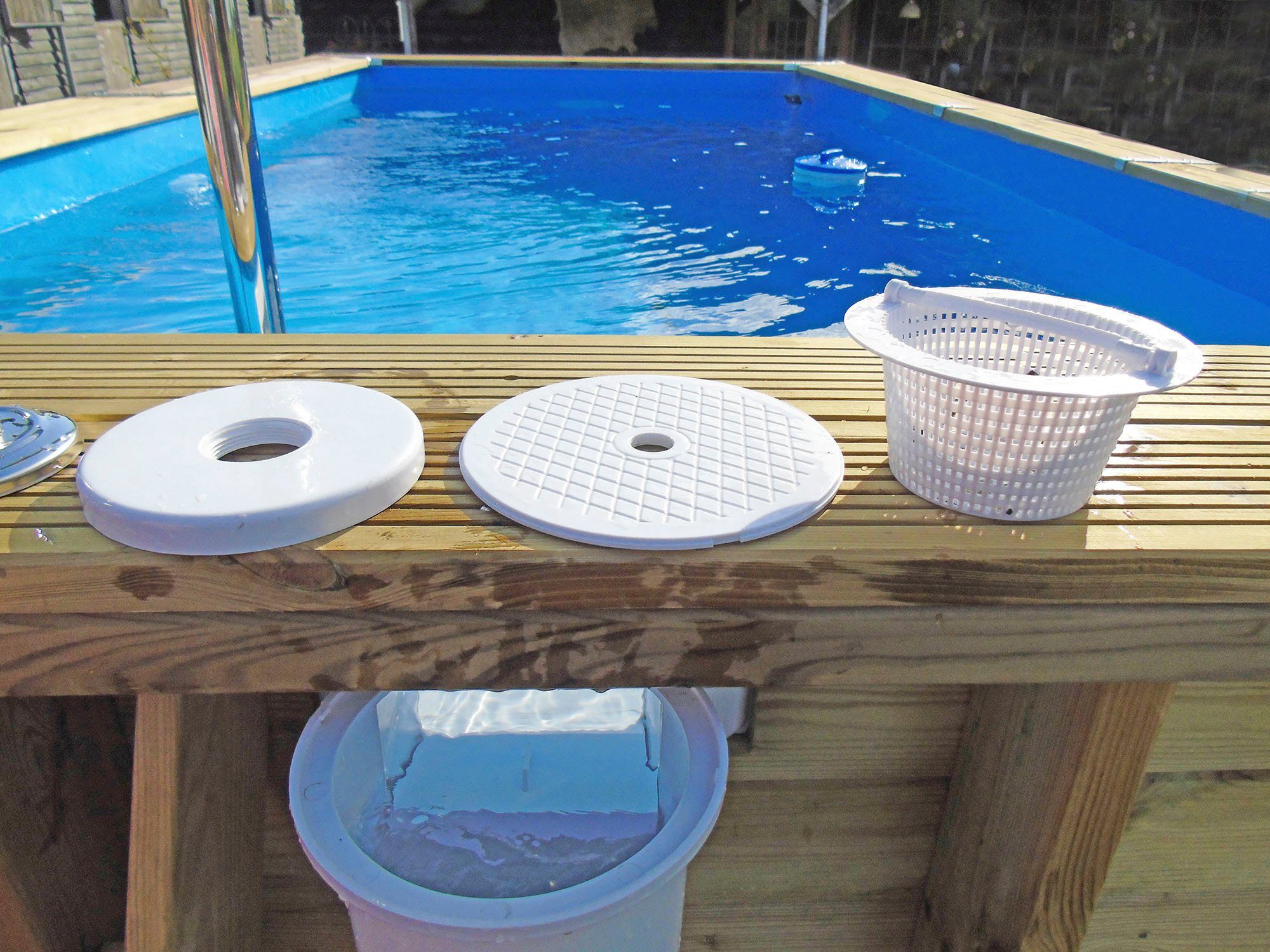 Infinite Spa Skimmer (Komplett-Set, 11 St), Breitmaulskimmer mit Rücklaufdüse, komplett mit Zubehör