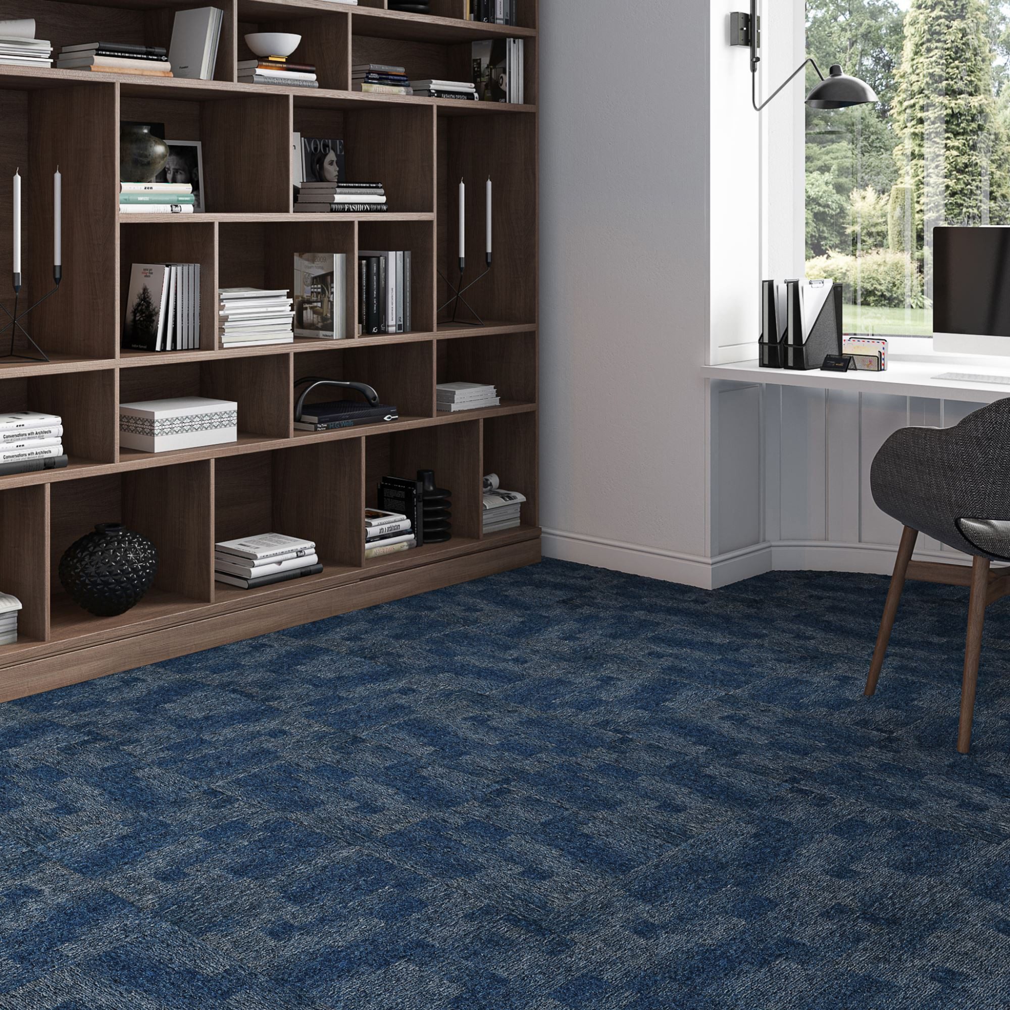 Steffensmeier Teppichfliese Virginia -Paket 5m² (20Stück), Rechteckig, Teppichfliese 50x50 cm Gewerbeeignung