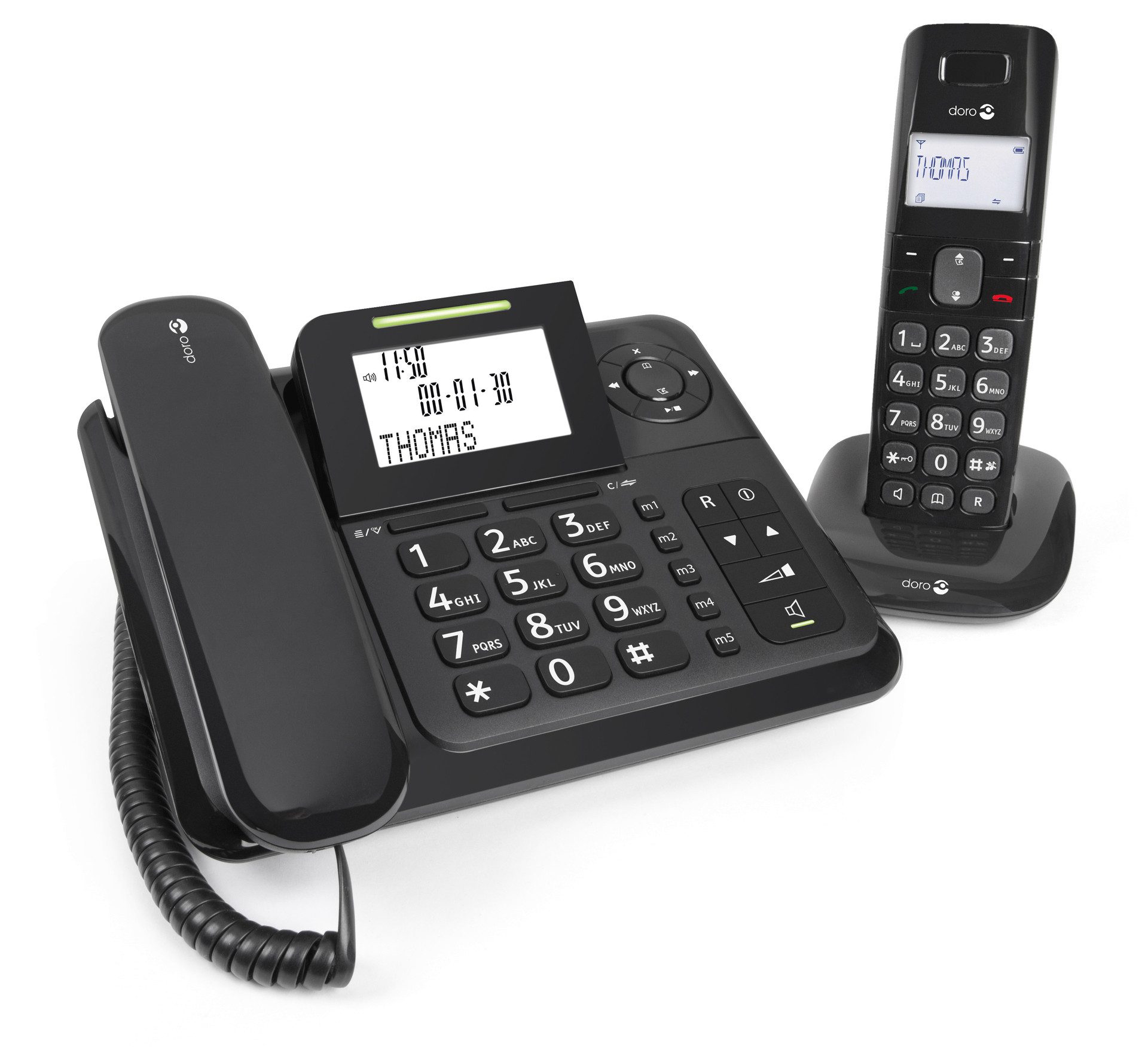 Doro Comfort 4005 Combo Schnurloses Mobilteil (Mobilteile: 1, DECT, mit Anrufbeantworter) – Bild 2 von 5