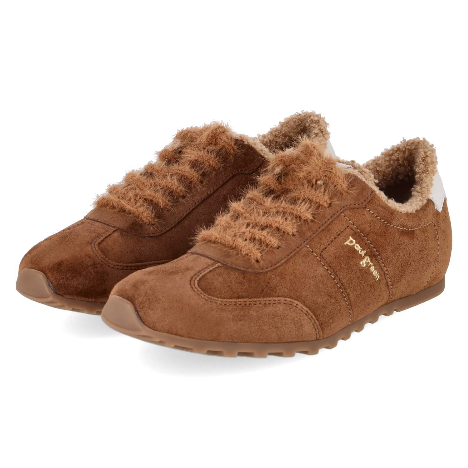Paul Green Paul Green 5551-002 Damen Rauleder brown Schnürschuh
