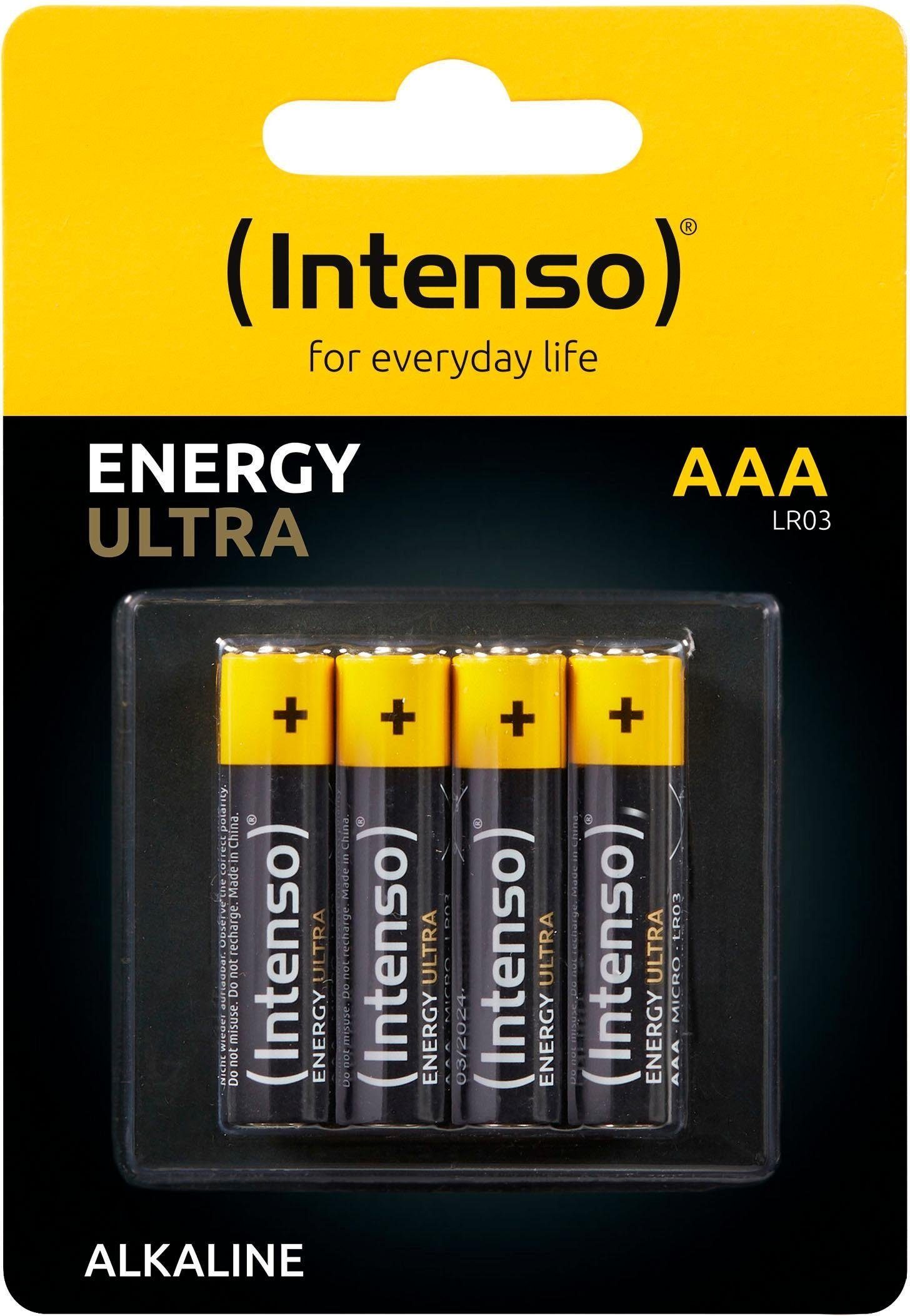 Intenso 4er Pack (4 St) Ultra AAA Batterie, LR03 Energy