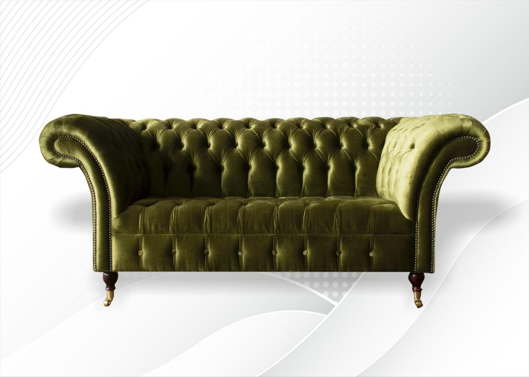 2 185 Chesterfield Design cm JVmoebel Sofa Chesterfield-Sofa, Couch Sitzer