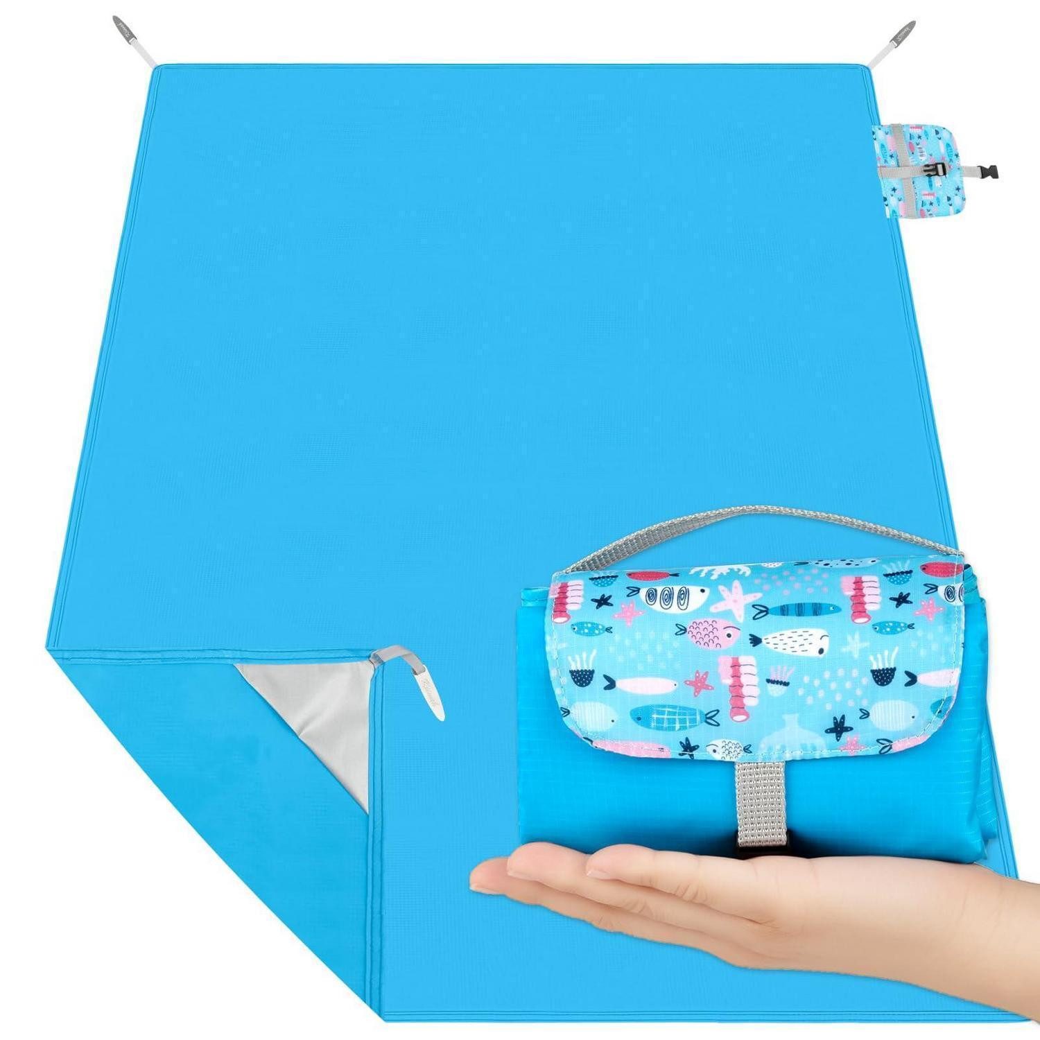 Picknickdecke Picknickdecke Outdoor 200x150cm Faltbar Wasserdicht Blau, LuxusKollektion