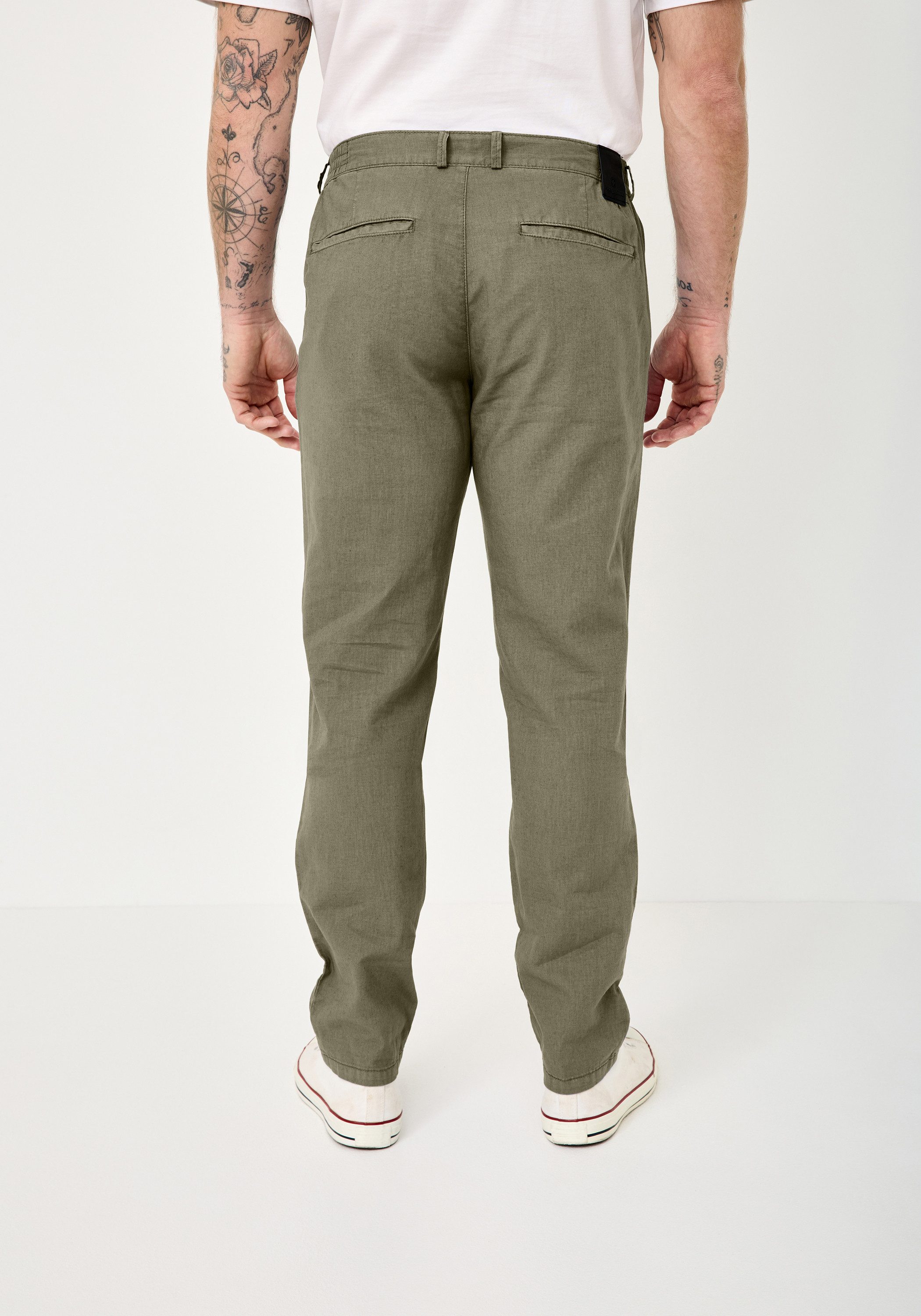 Redpoint Stoffhose HALIFAX Leichte Baumwoll-Leinen Chinos aus der 16 Shades Edition