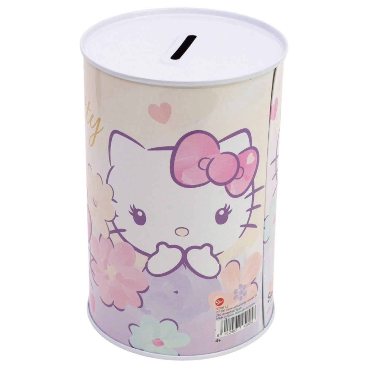 Hello Kitty Spardose bedruckt aus Metall 15 × 10 × 10 cm – Bild 3 von 5