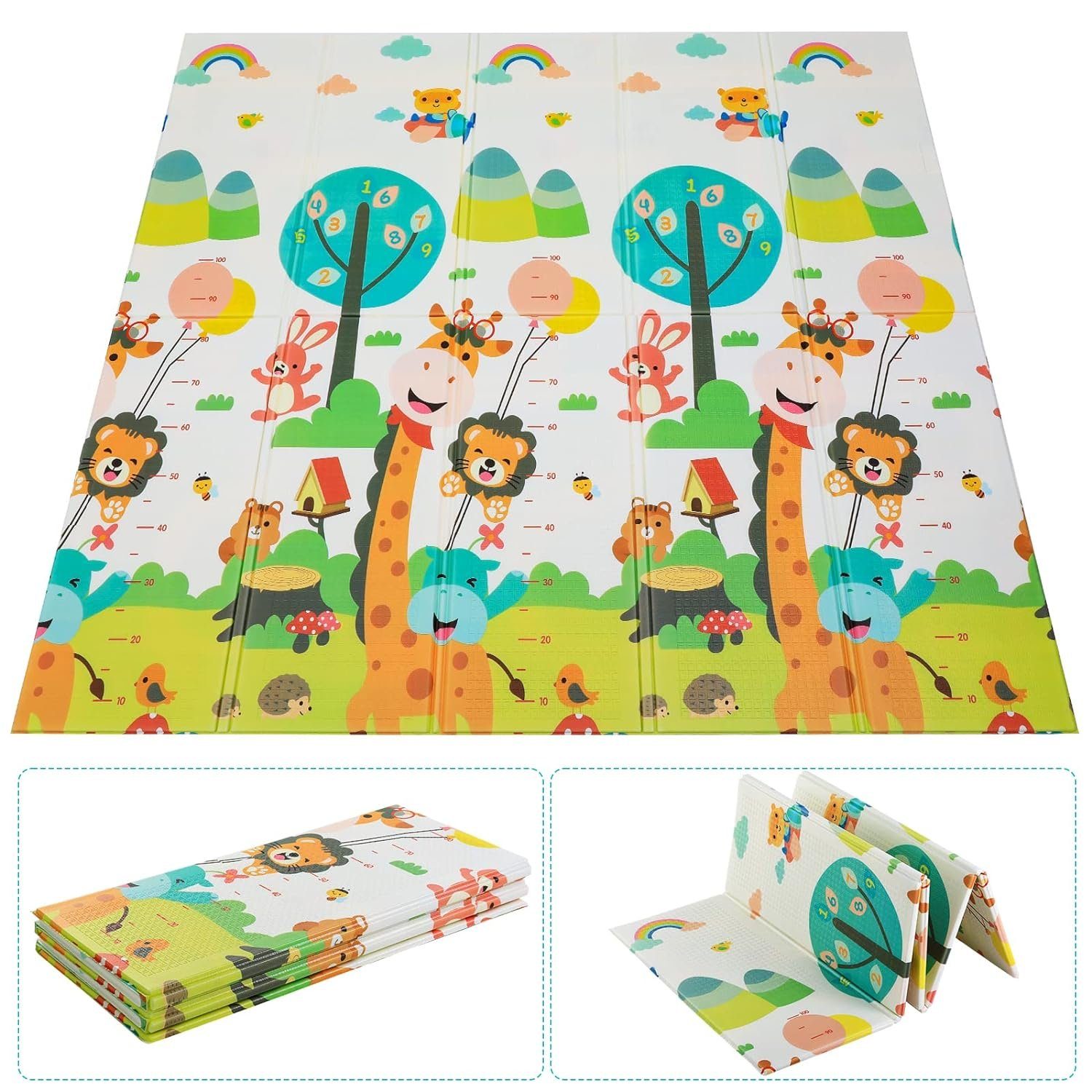 TLGREEN Spielmatte Krabbelmatte Baby, Kinder Spielteppich günstig online kaufen
