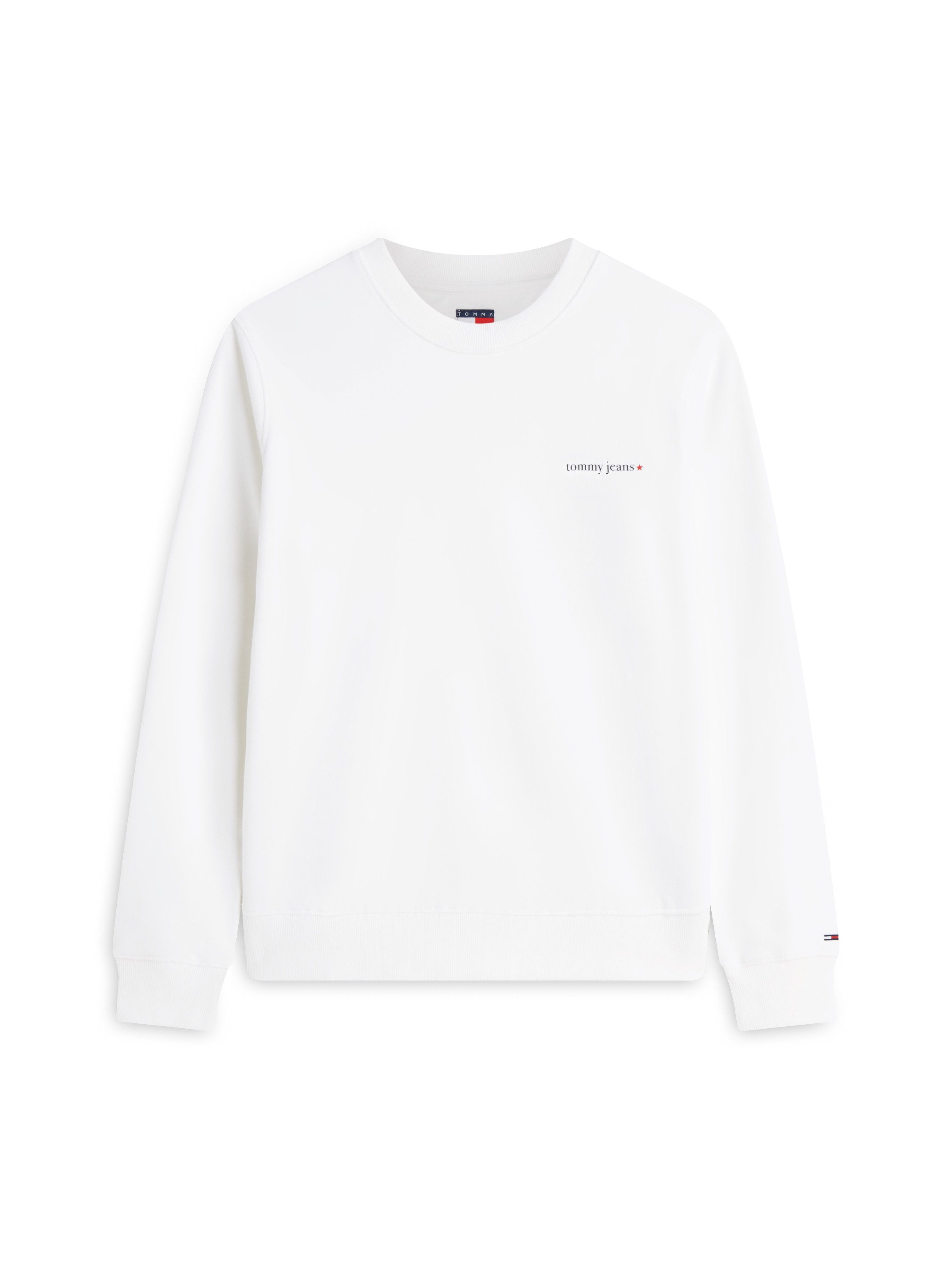 Tommy Jeans Sweatshirt TJW REG ESS LOGO 1 CREW EXT Baumwolle, Logodruck – Bild 5 von 5