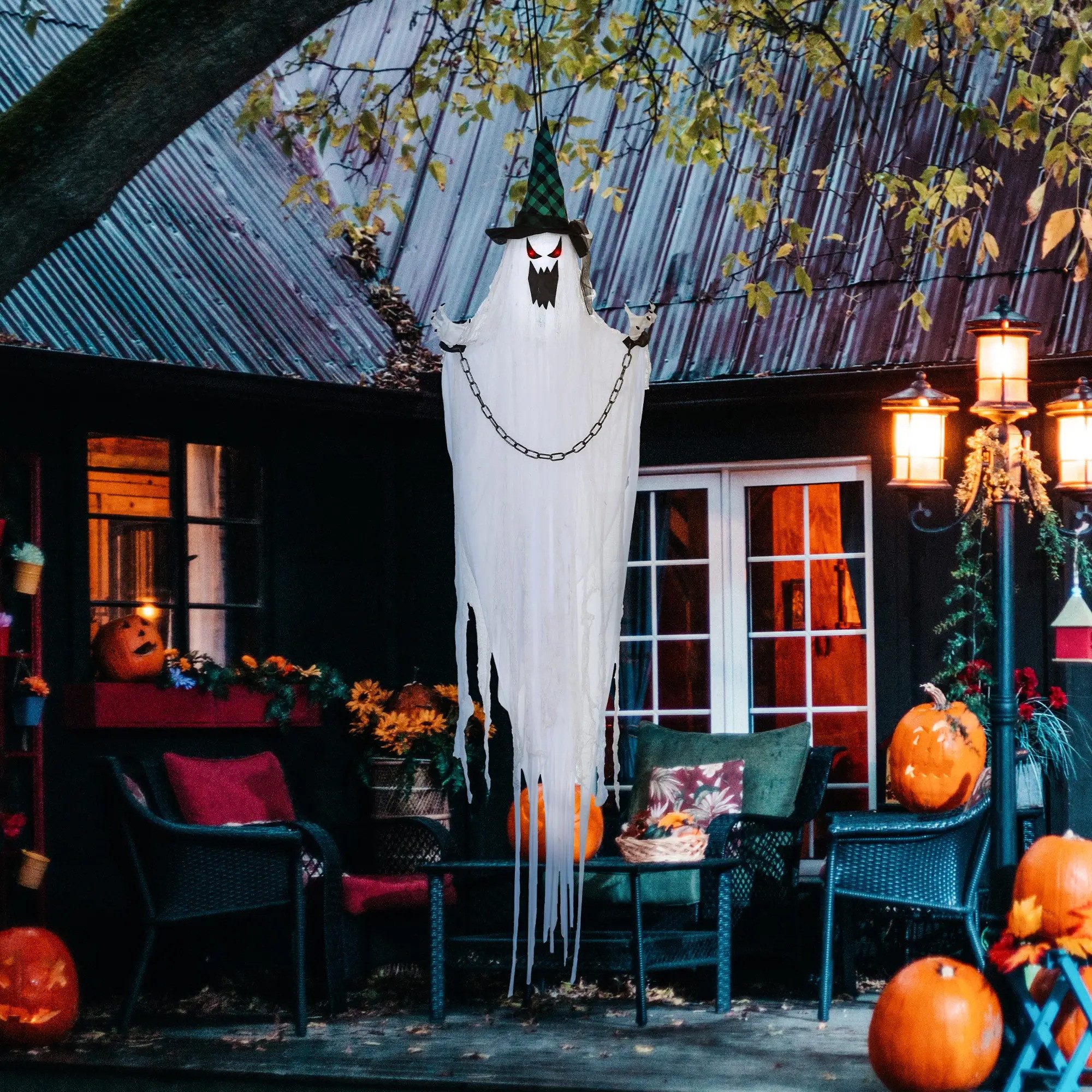BlingBin Dekoobjekt Halloween Geister-Dekoration mit Grusel-Heulen günstig online kaufen