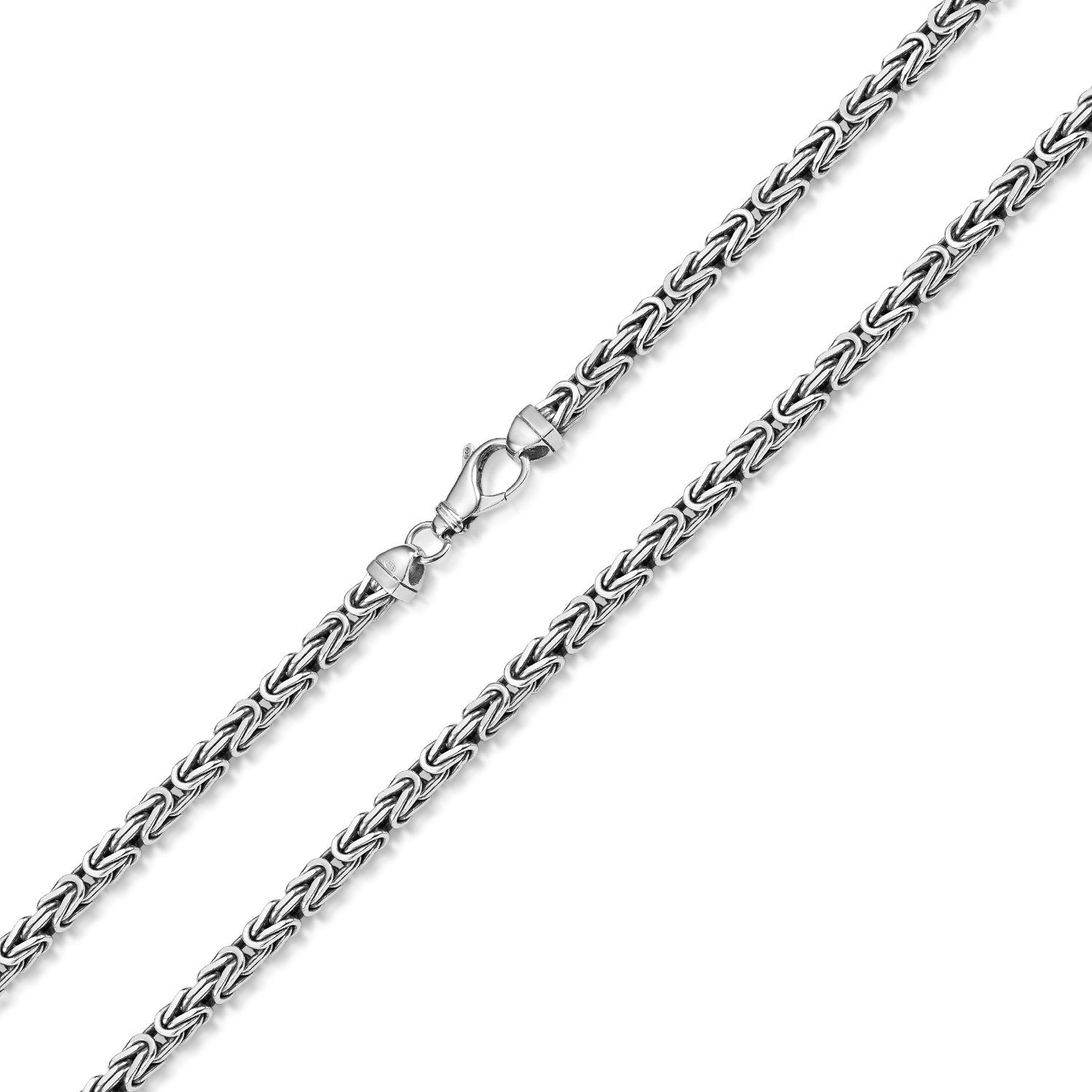 Materia Königskette Herren massiv 5mm K35, aus 925 Sterling Silber